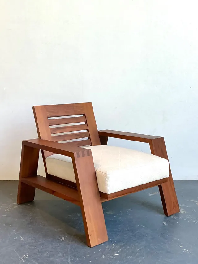 Vintage Ralph Lauren “Modern Desert” Wood Club Chair — additional photo 1