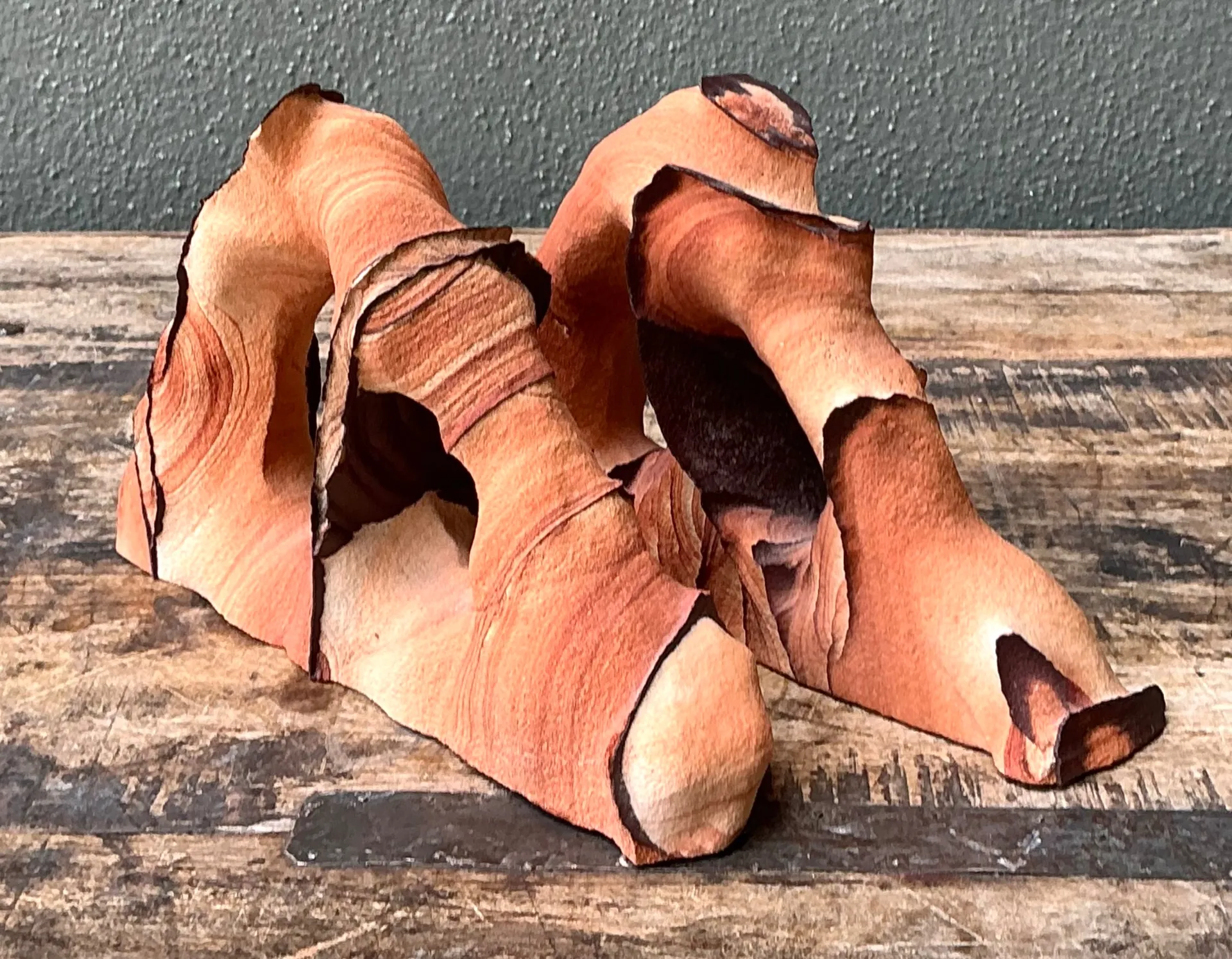 Vintage Natural Form Ceramic Bookends — additional photo 3