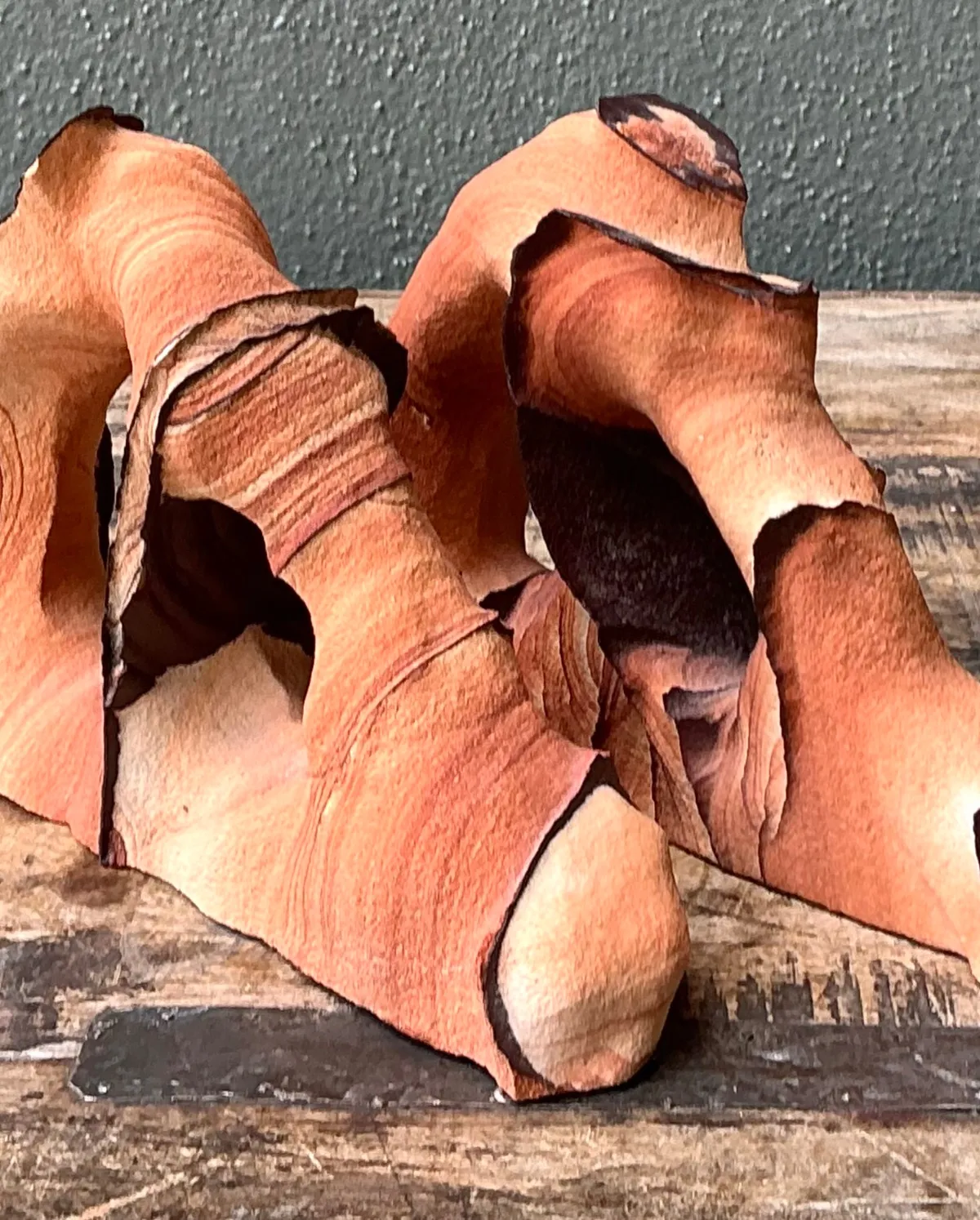 Vintage Natural Form Ceramic Bookends — additional photo 3
