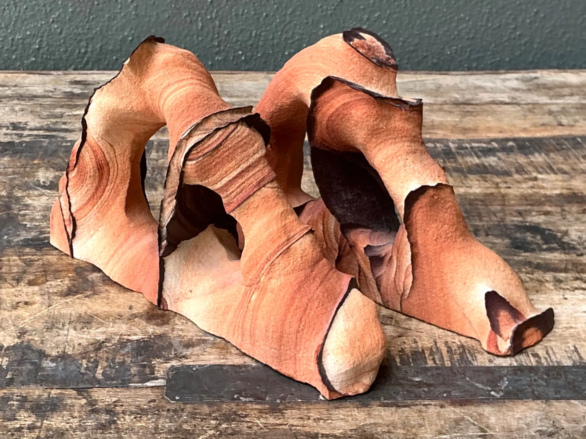 Vintage Natural Form Ceramic Bookends — additional photo 5