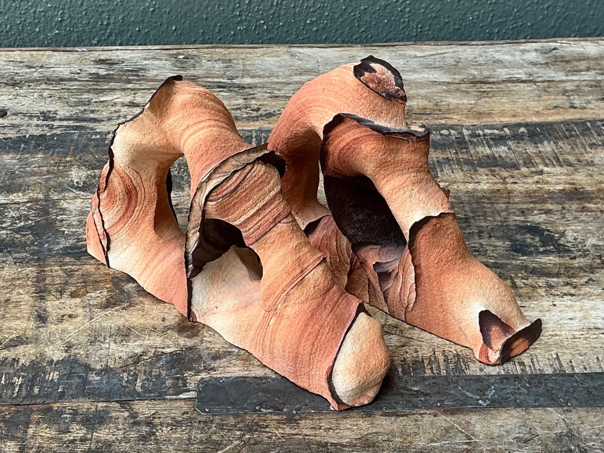 Vintage Natural Form Ceramic Bookends — additional photo 8