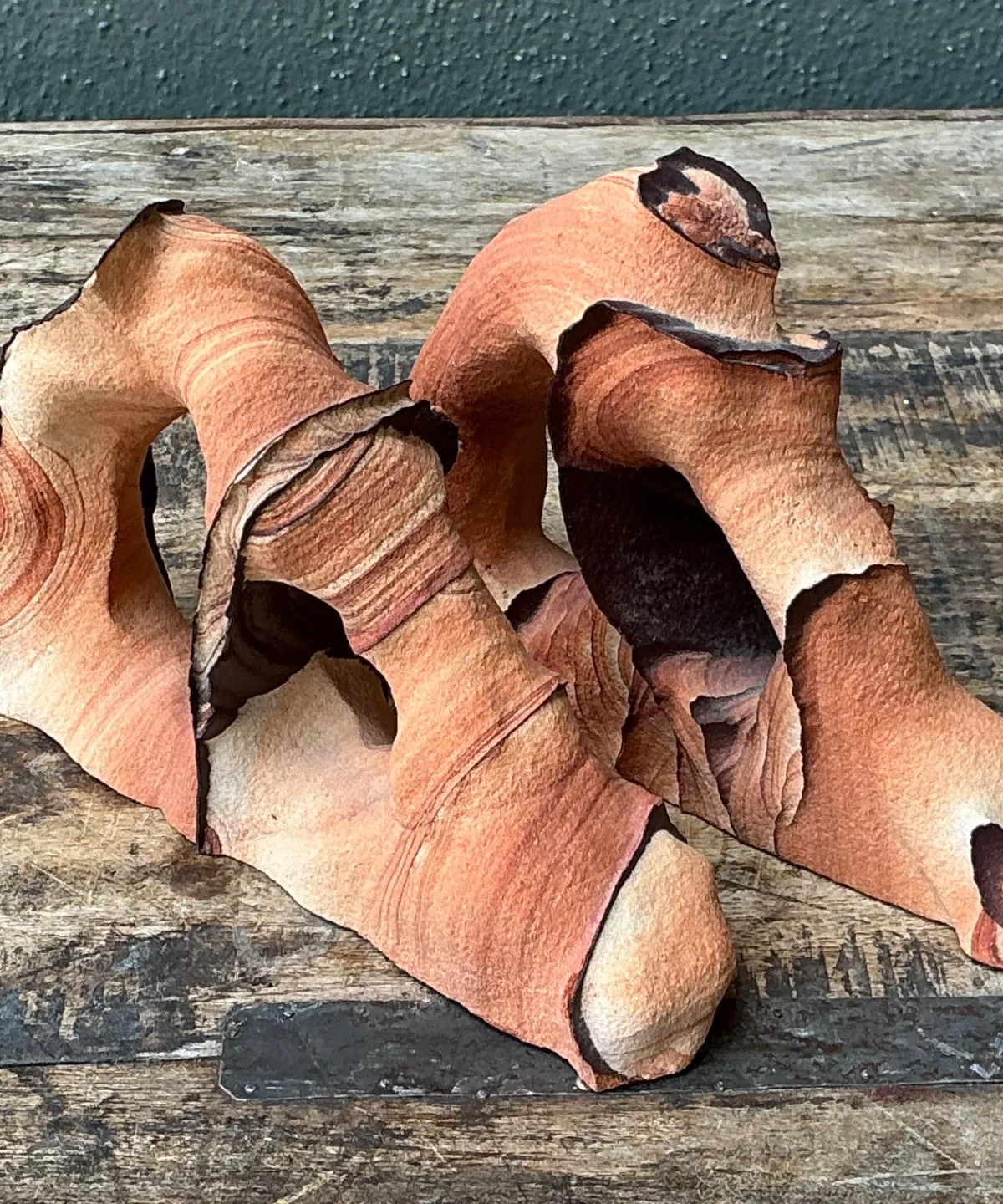 Vintage Natural Form Ceramic Bookends — additional photo 8