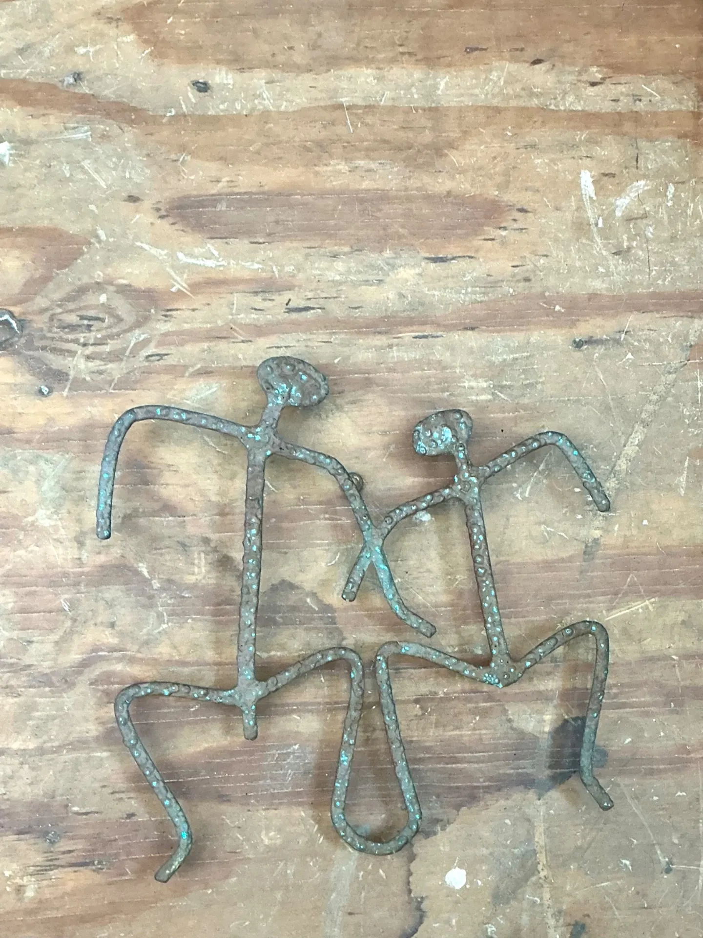 Vintage Patinated Metal Figure Sculptures — additional photo 4