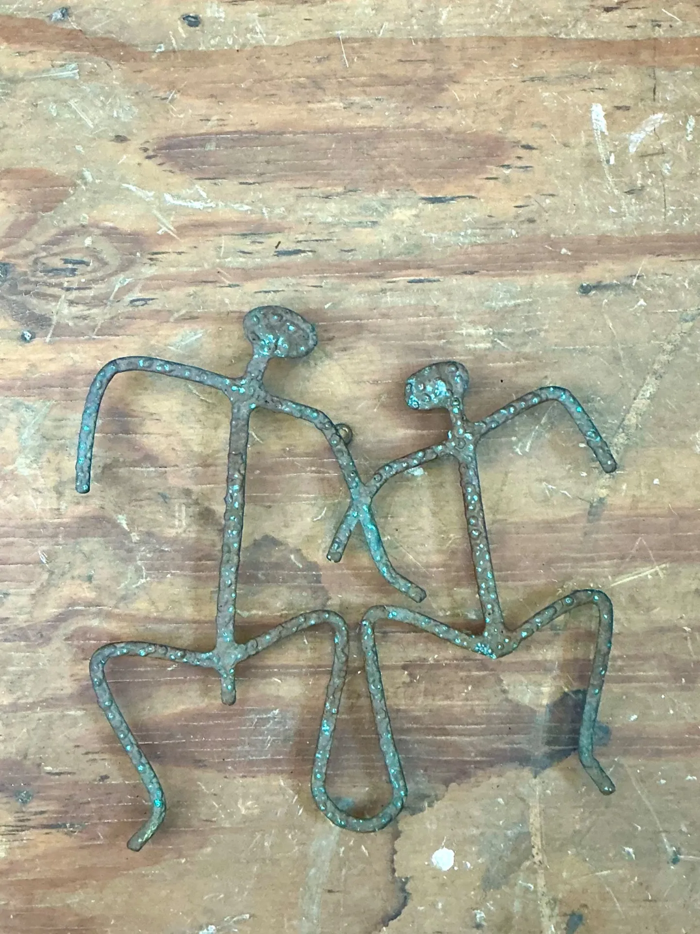 Vintage Patinated Metal Figure Sculptures — additional photo 6