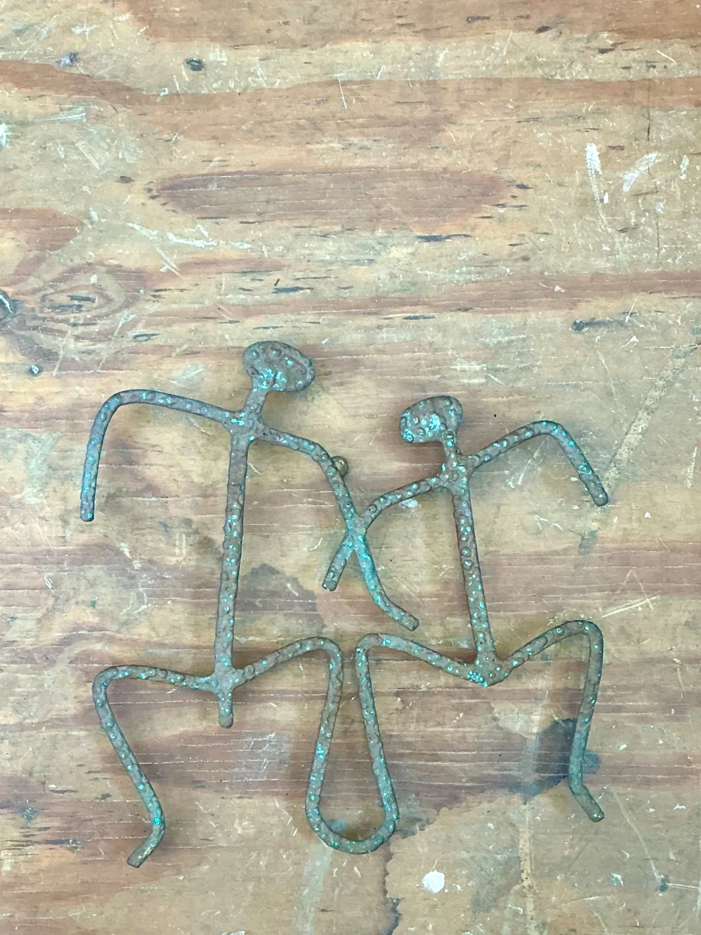 Vintage Patinated Metal Figure Sculptures — additional photo 5