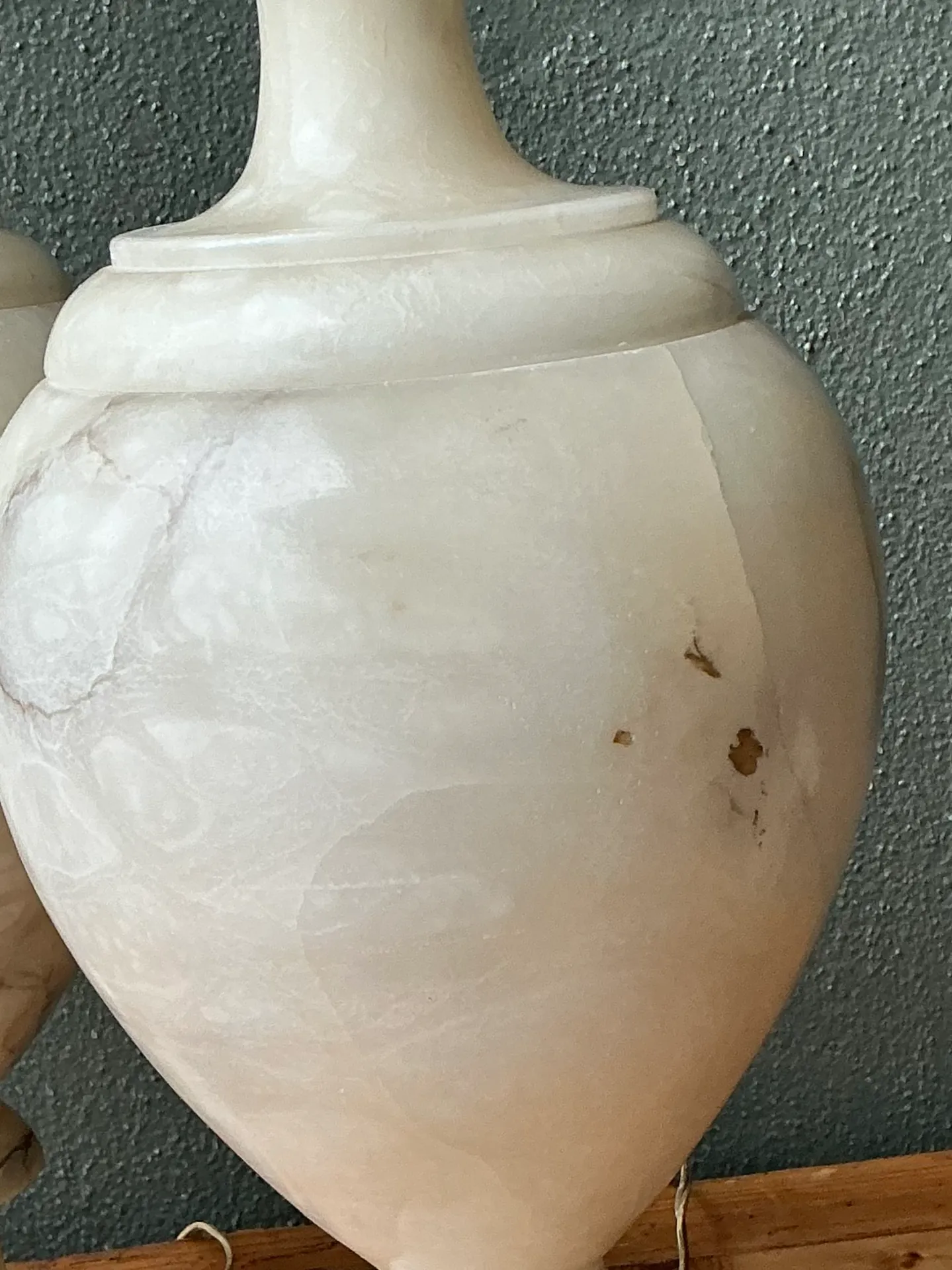 Vintage Alabaster Urn Form Lamps — additional photo 8