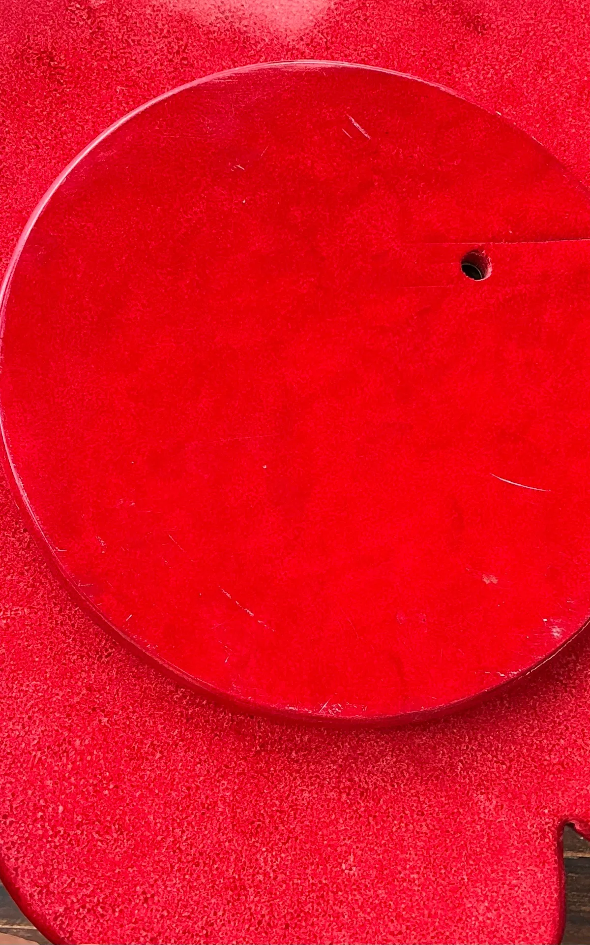 Vintage Red Hibiscus Flower Lazy Susan