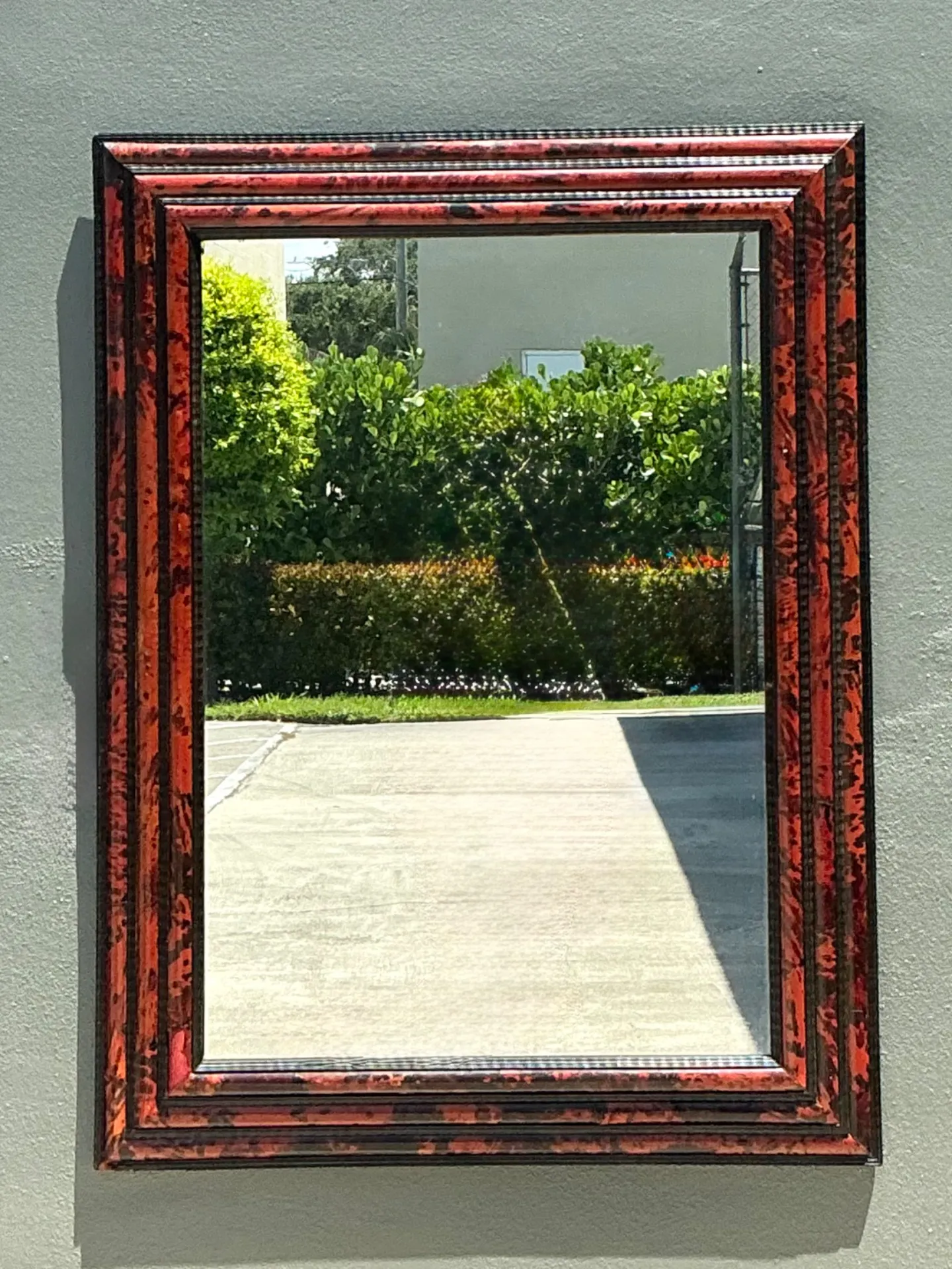 Vintage 19th Century Tortoiseshell And Ebonized Fruitwood Stacked Mirror — additional photo 2