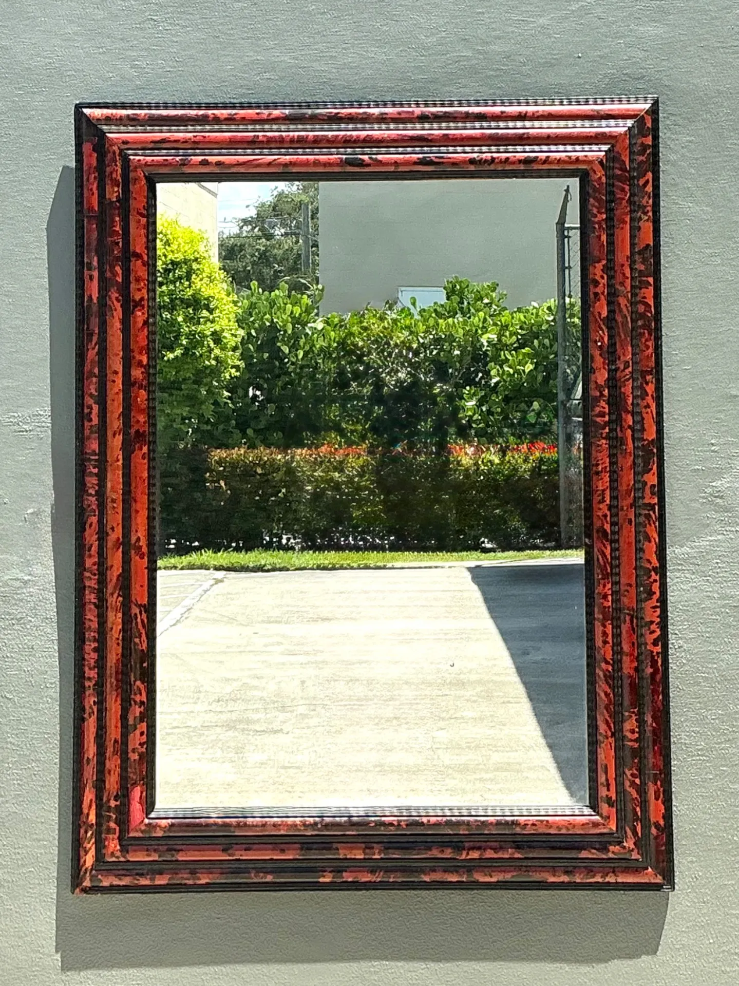 Vintage 19th Century Tortoiseshell And Ebonized Fruitwood Stacked Mirror — additional photo 6