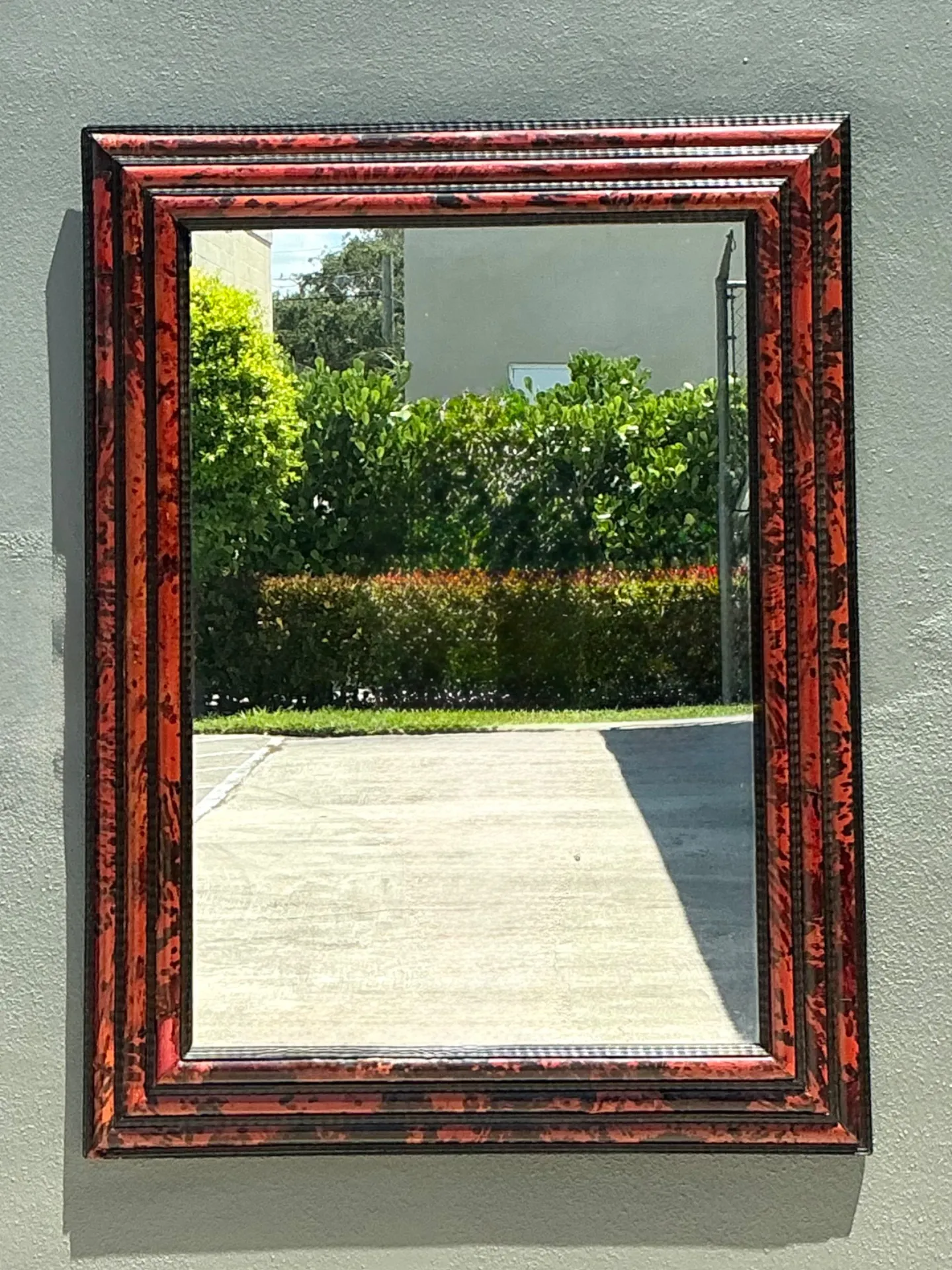 Vintage 19th Century Tortoiseshell And Ebonized Fruitwood Stacked Mirror — additional photo 5