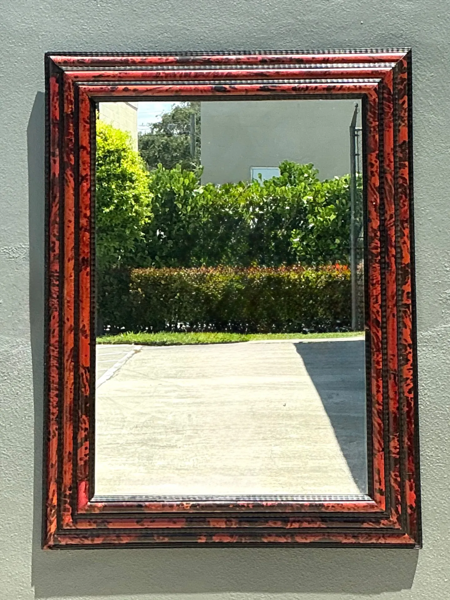 Vintage 19th Century Tortoiseshell And Ebonized Fruitwood Stacked Mirror — additional photo 3