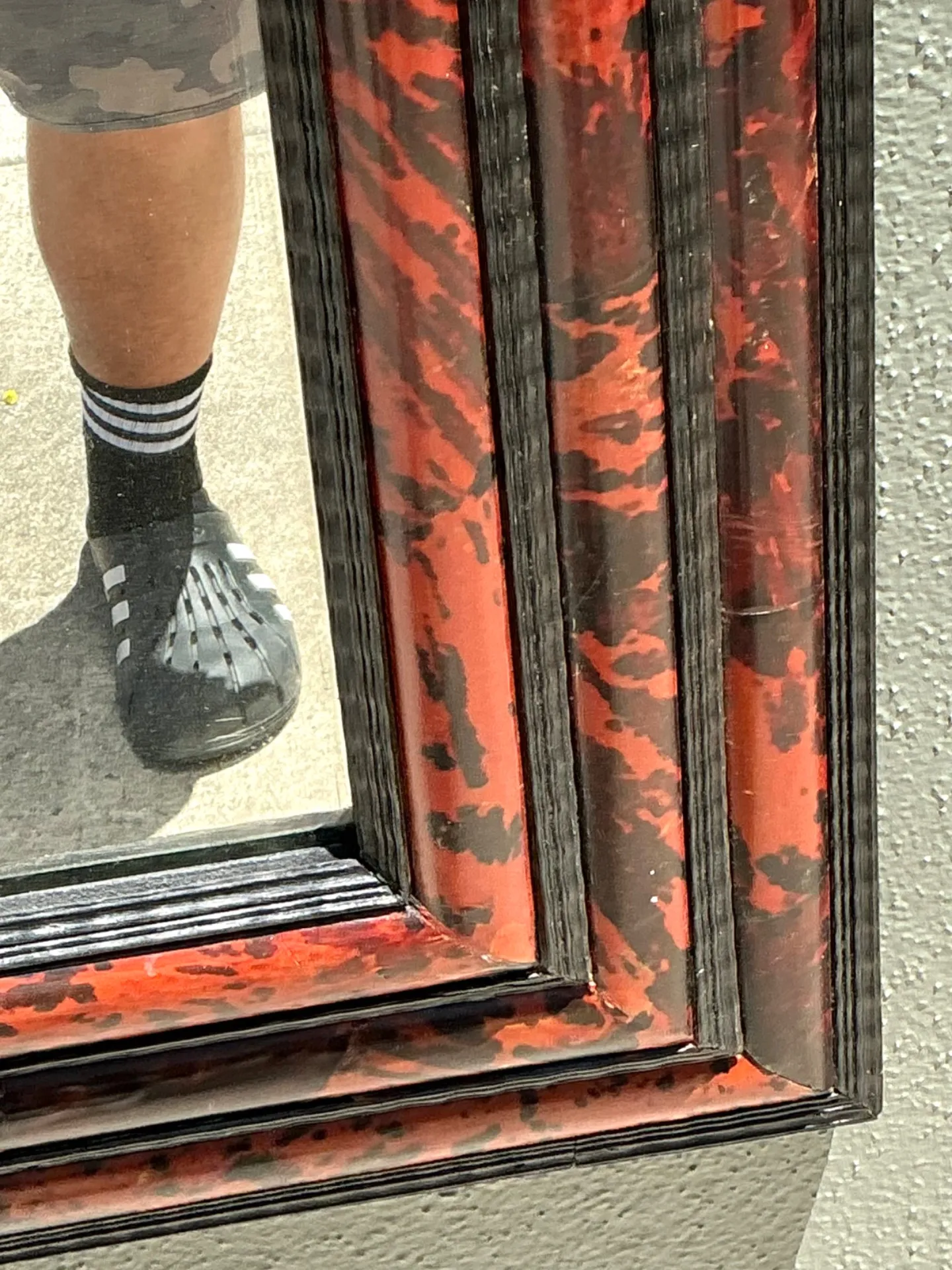 Vintage 19th Century Tortoiseshell And Ebonized Fruitwood Stacked Mirror — additional photo 7