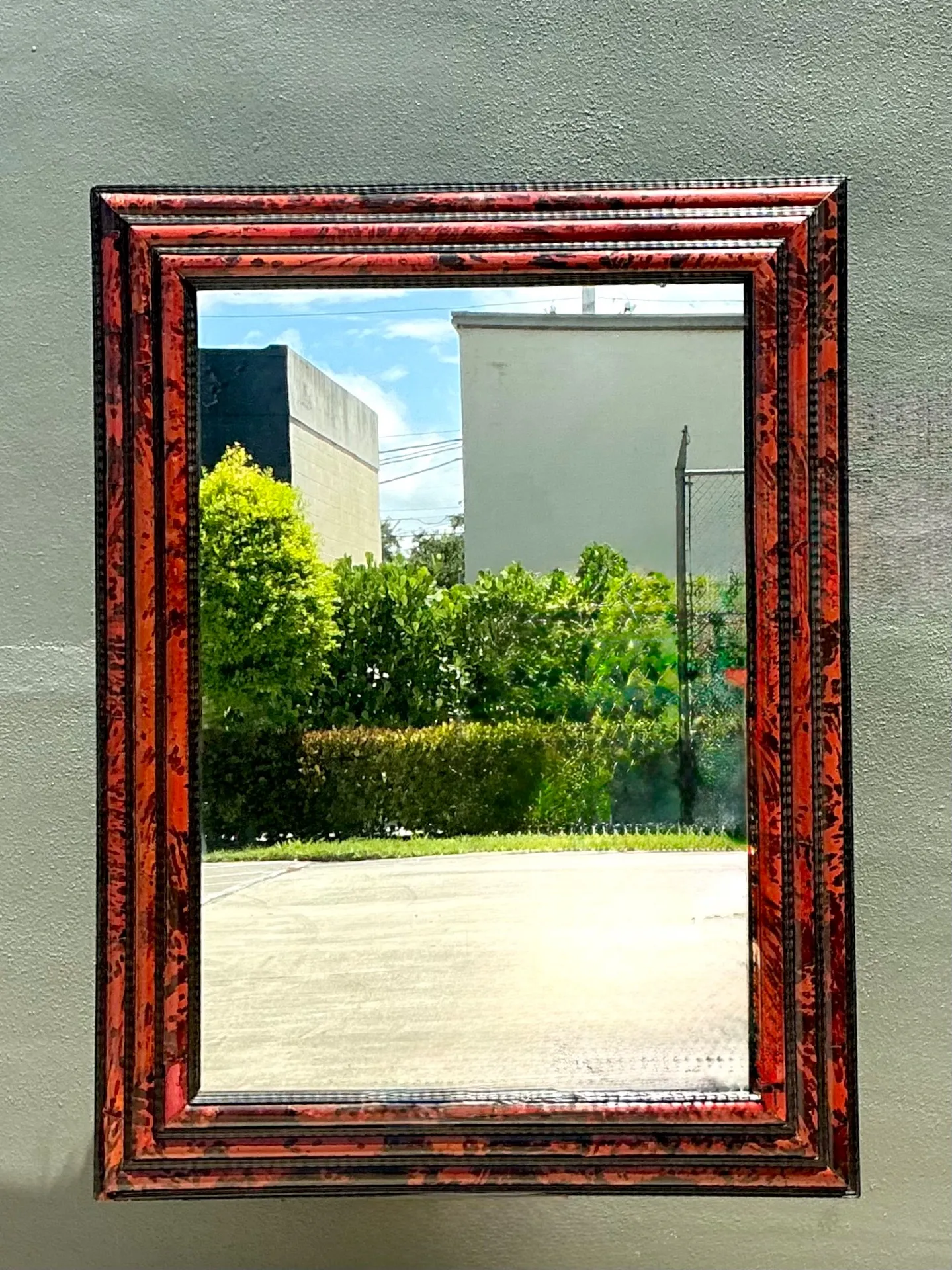 Vintage 19th Century Tortoiseshell And Ebonized Fruitwood Stacked Mirror — additional photo 8