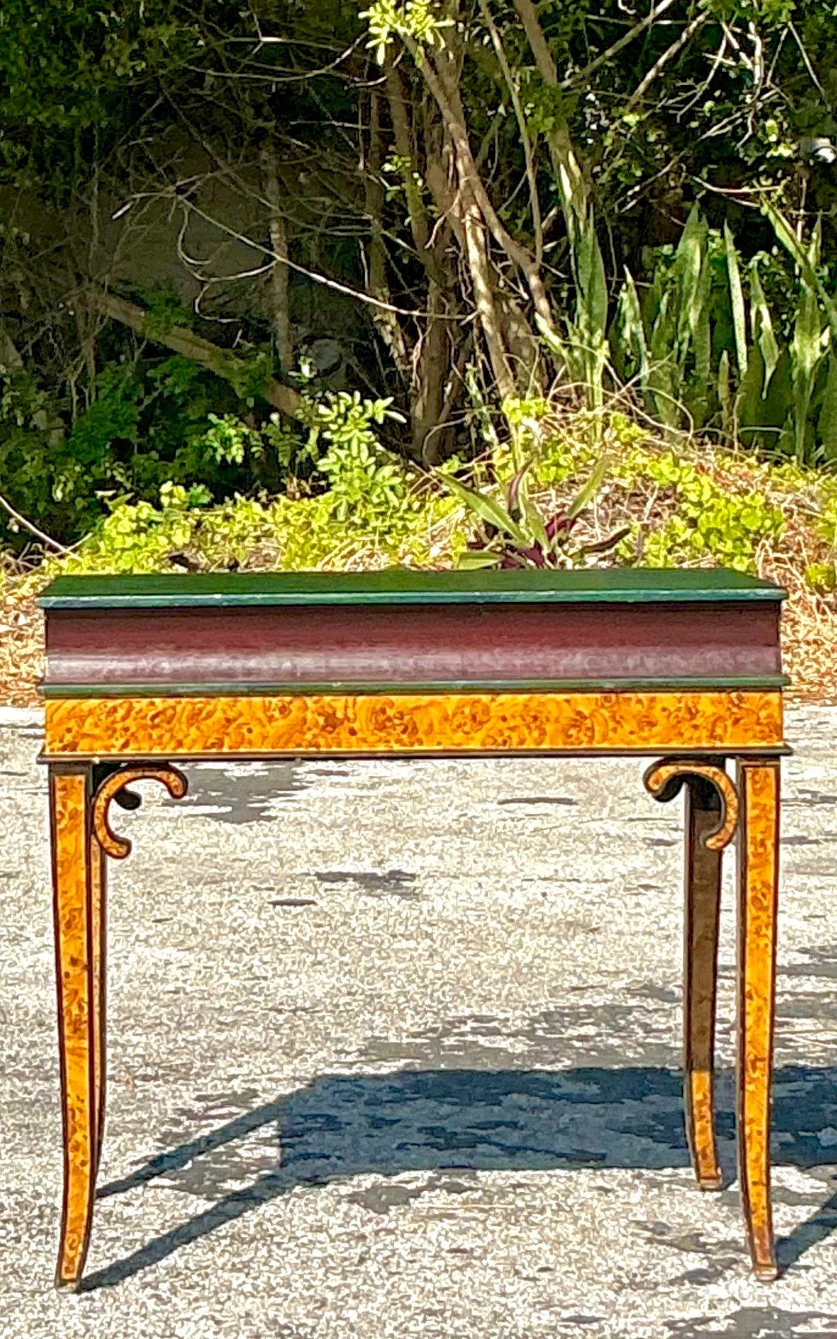 Vintage Regency Giant Book Side Table - Side view