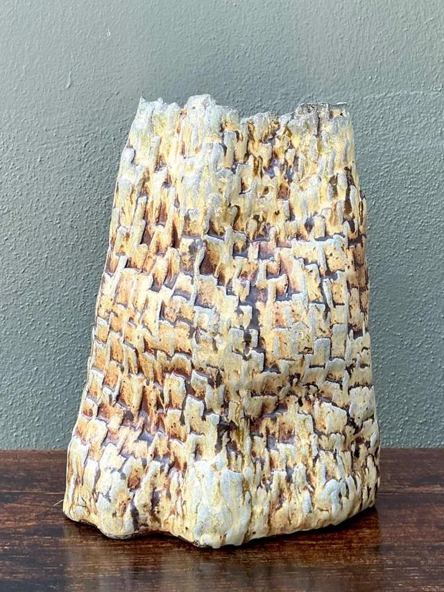 Handcrafted Textured Ceramic Vase — additional photo 6
