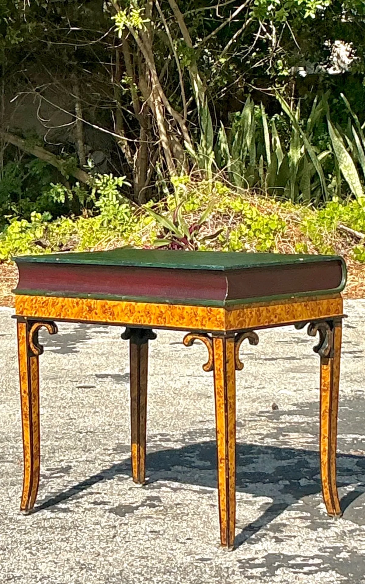Vintage Regency Giant Book Side Table - Interior view