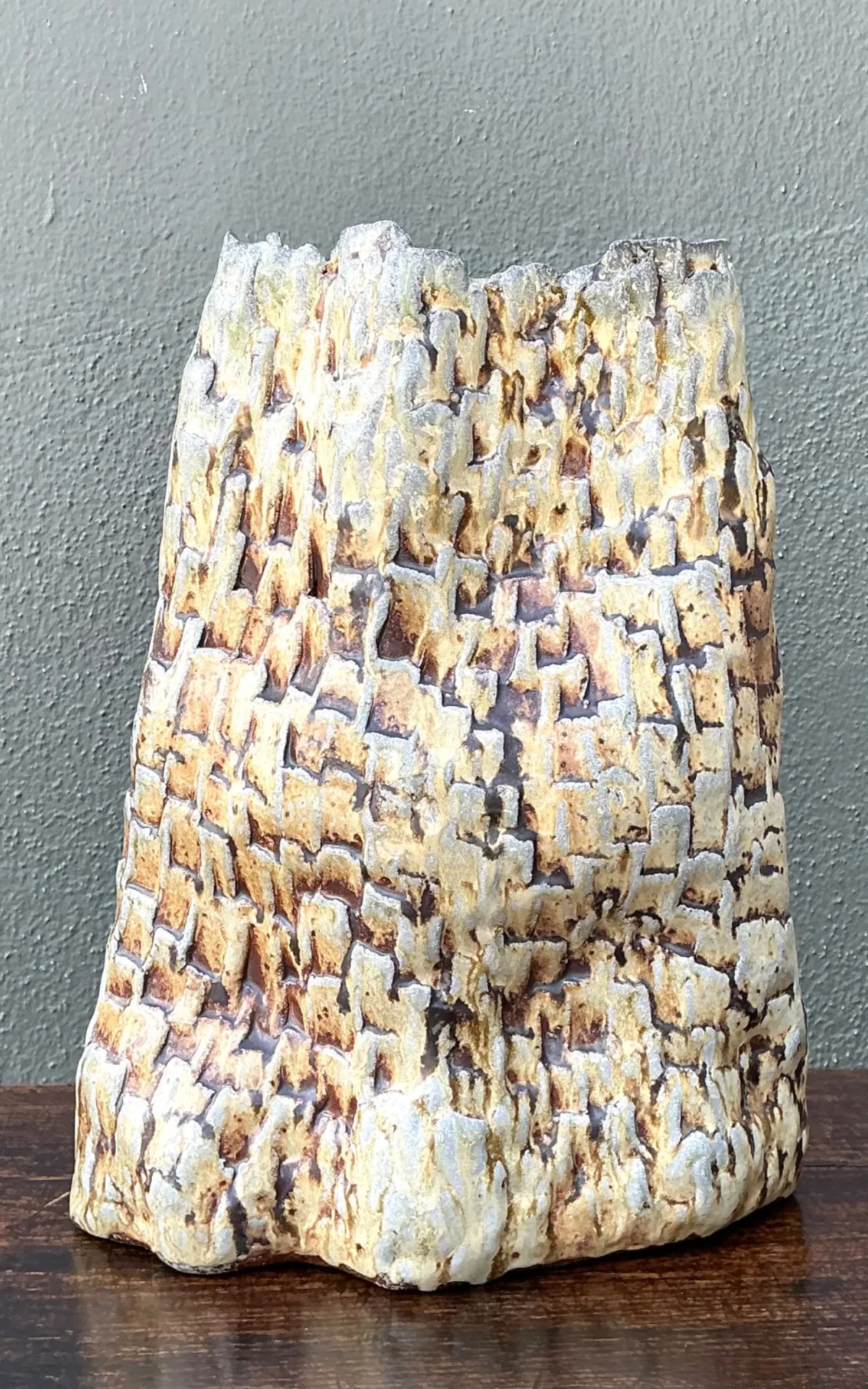 Handcrafted Textured Ceramic Vase