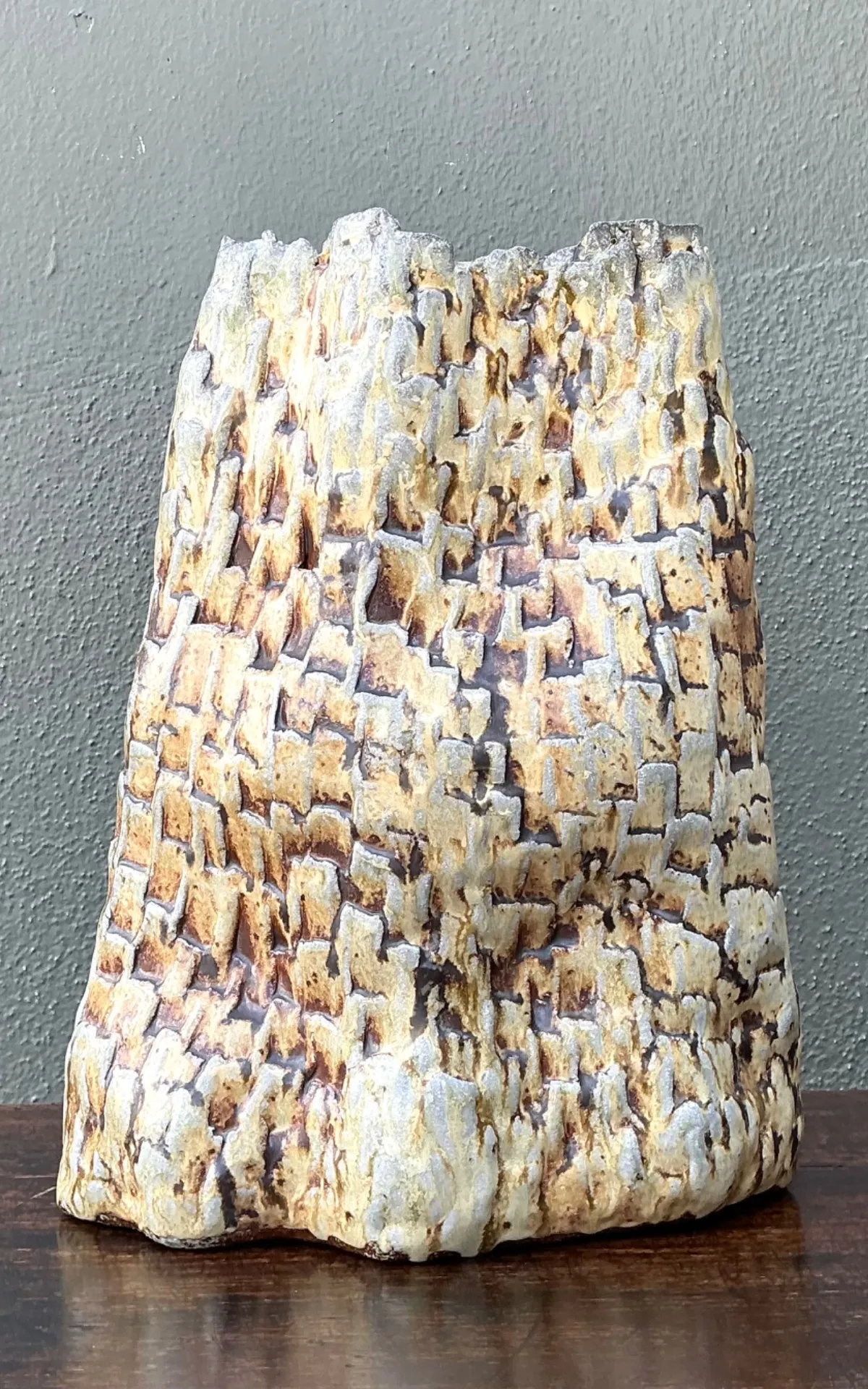 Handcrafted Textured Ceramic Vase — additional photo 3