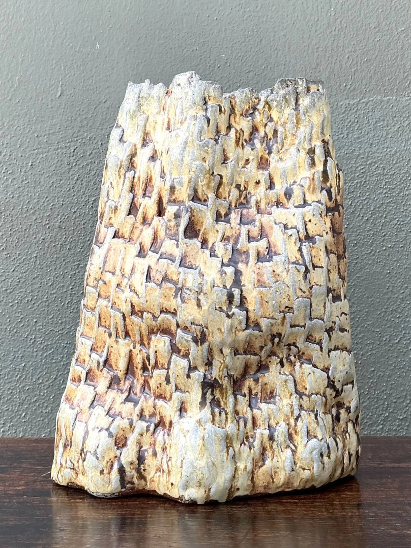 Handcrafted Textured Ceramic Vase — additional photo 8