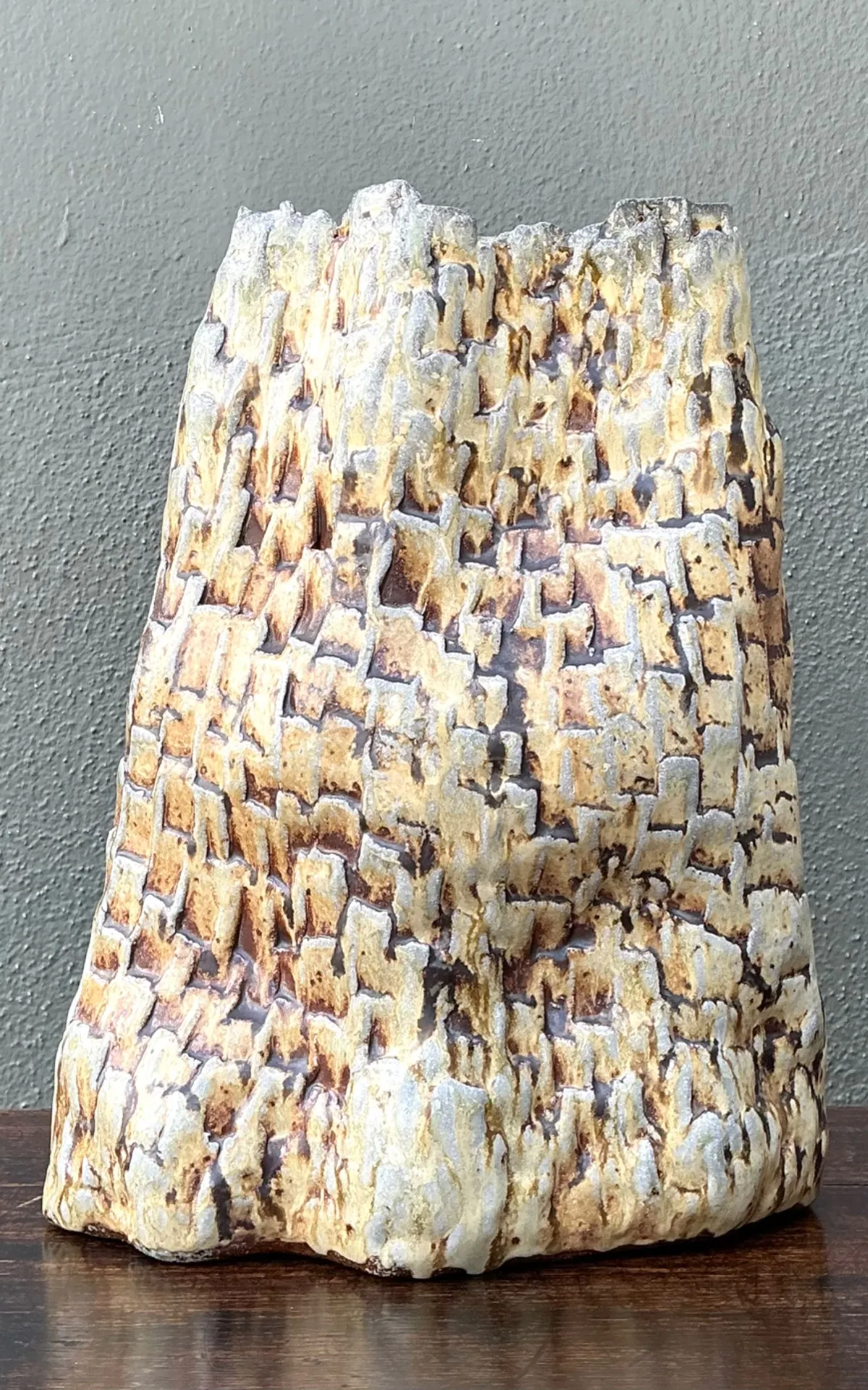 Handcrafted Textured Ceramic Vase — additional photo 8
