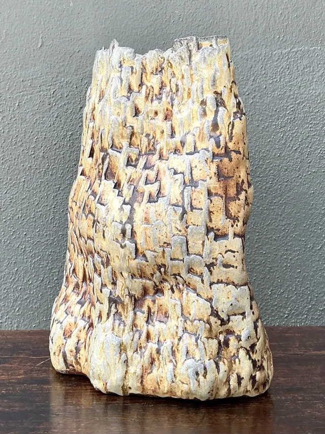 Handcrafted Textured Ceramic Vase — additional photo 5