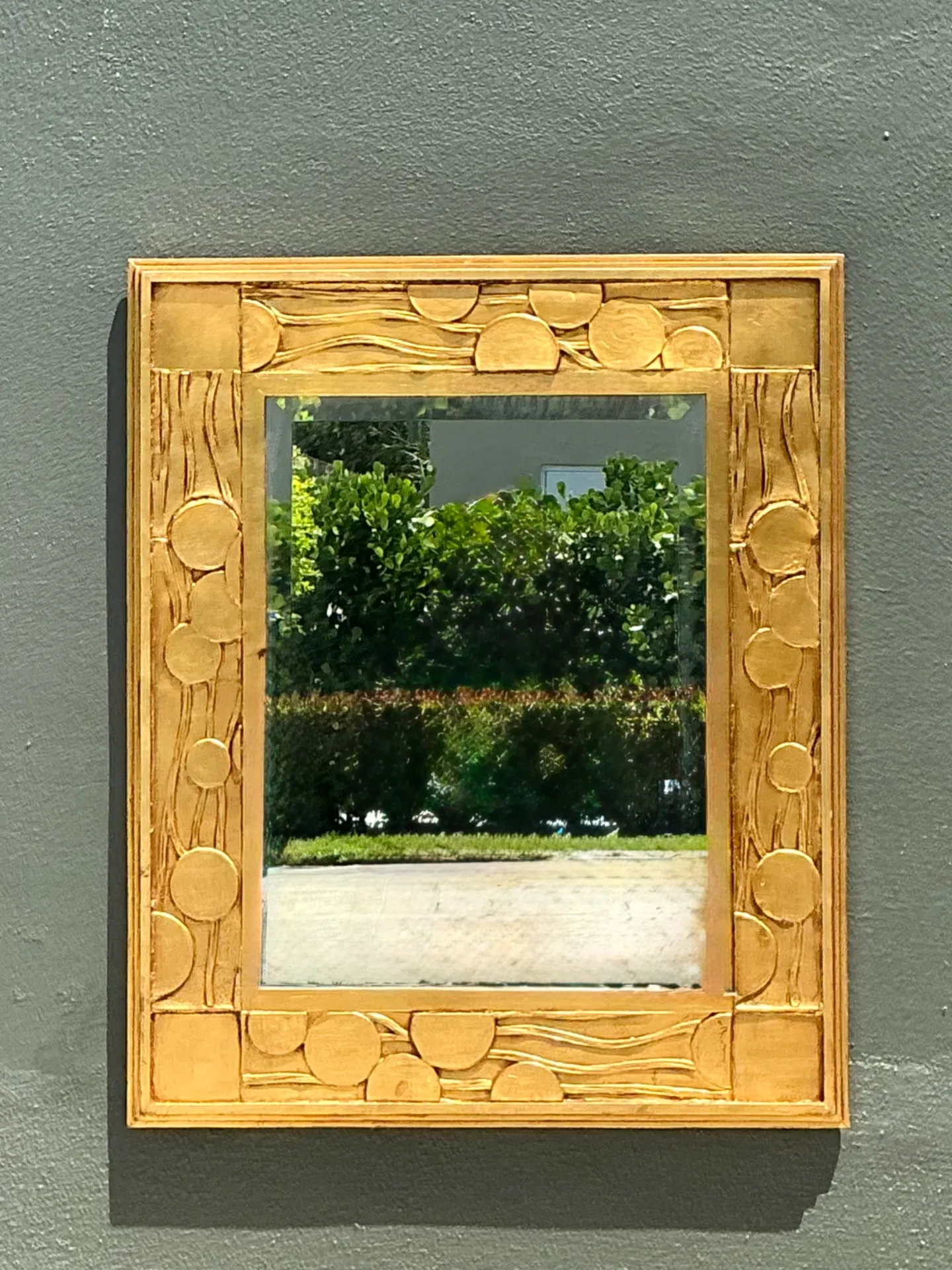 Vintage Jay Spectre Gilt Deco Mirror — additional photo 4