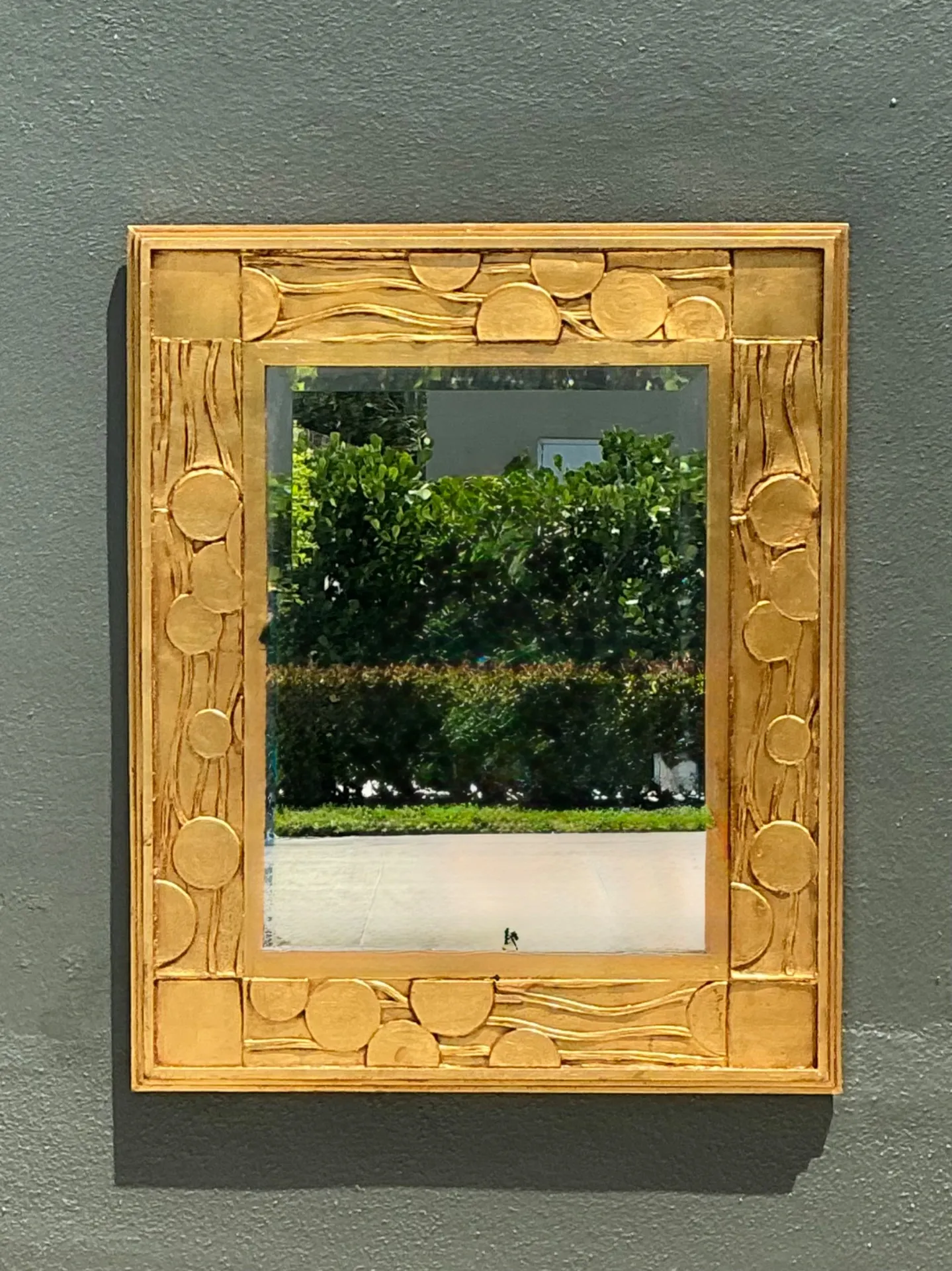 Vintage Jay Spectre Gilt Deco Mirror — additional photo 5