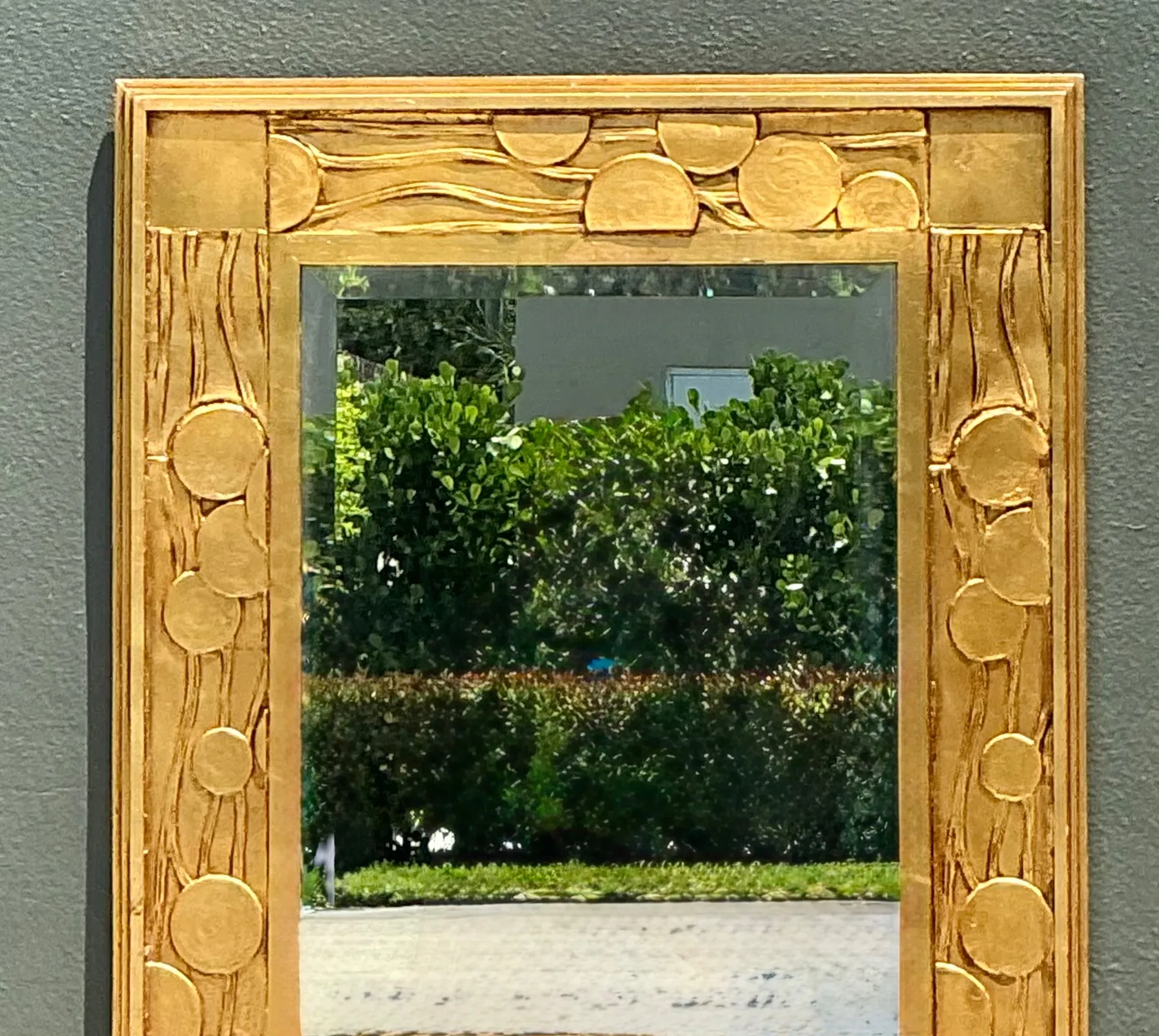 Vintage Jay Spectre Gilt Deco Mirror — additional photo 7