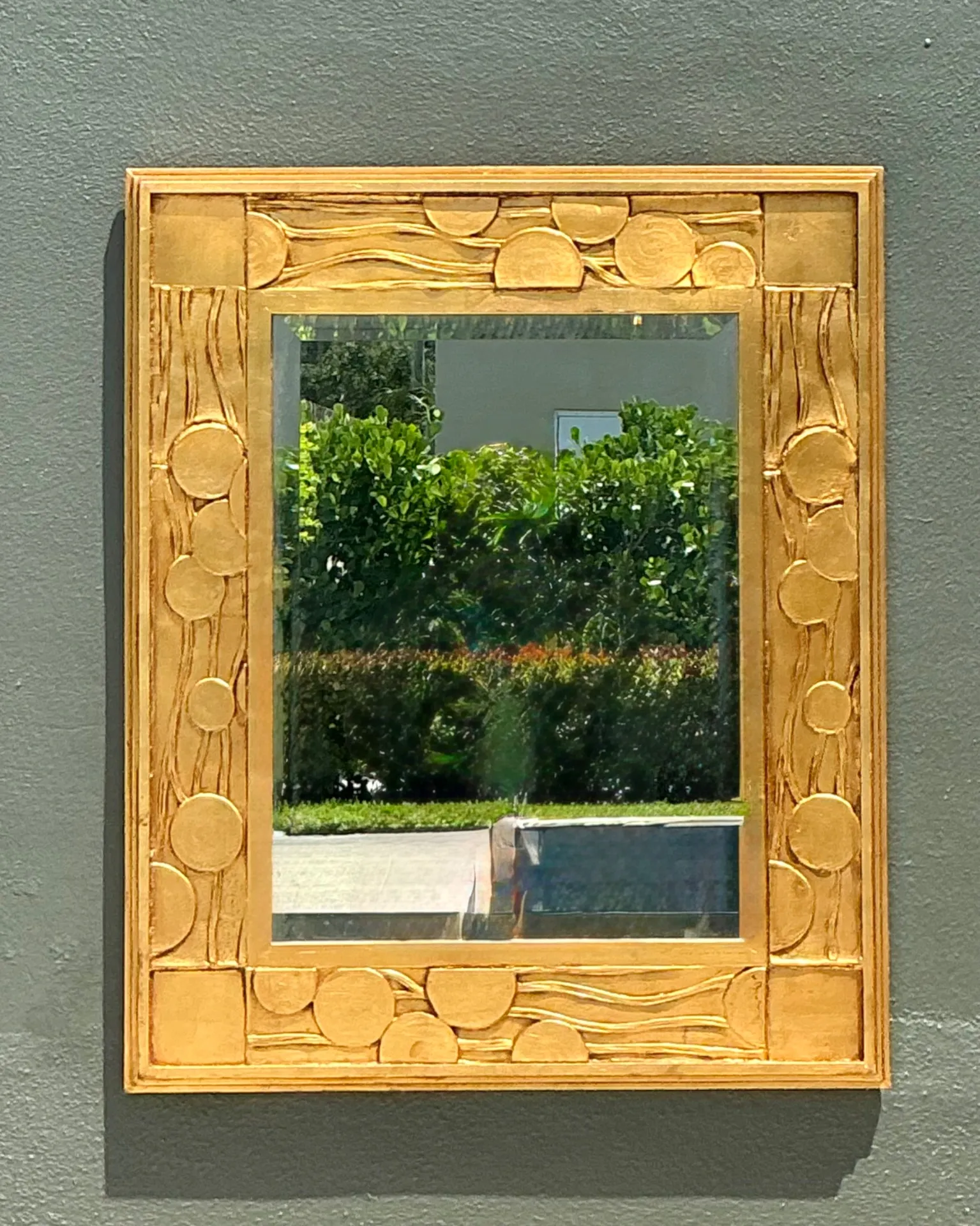 Vintage Jay Spectre Gilt Deco Mirror — additional photo 6