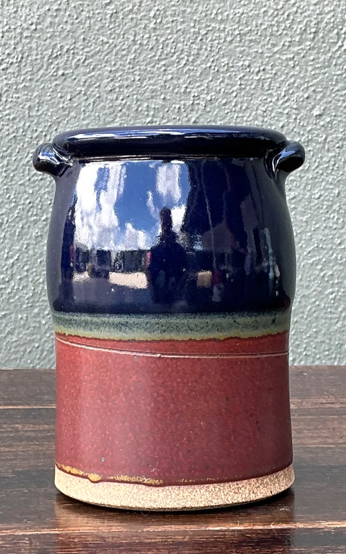 Handcrafted Two-Tone Ceramic Vase — additional photo 5