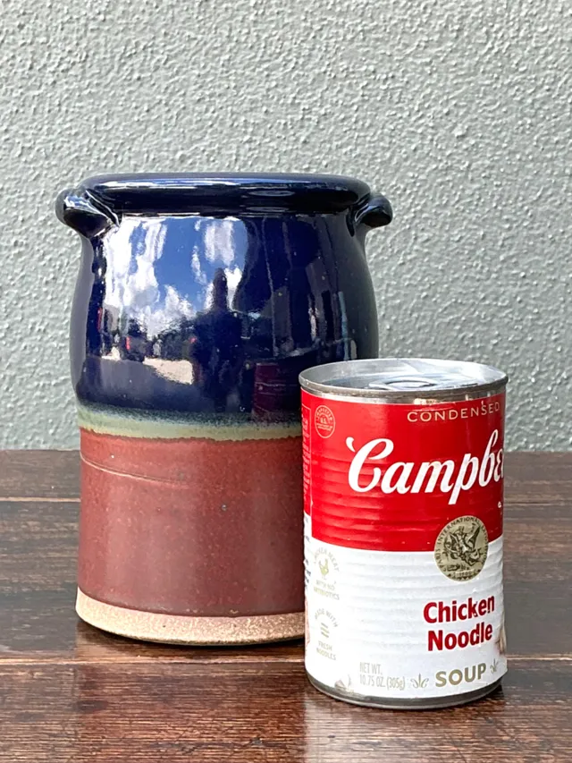Handcrafted Two-Tone Ceramic Vase — additional photo 1