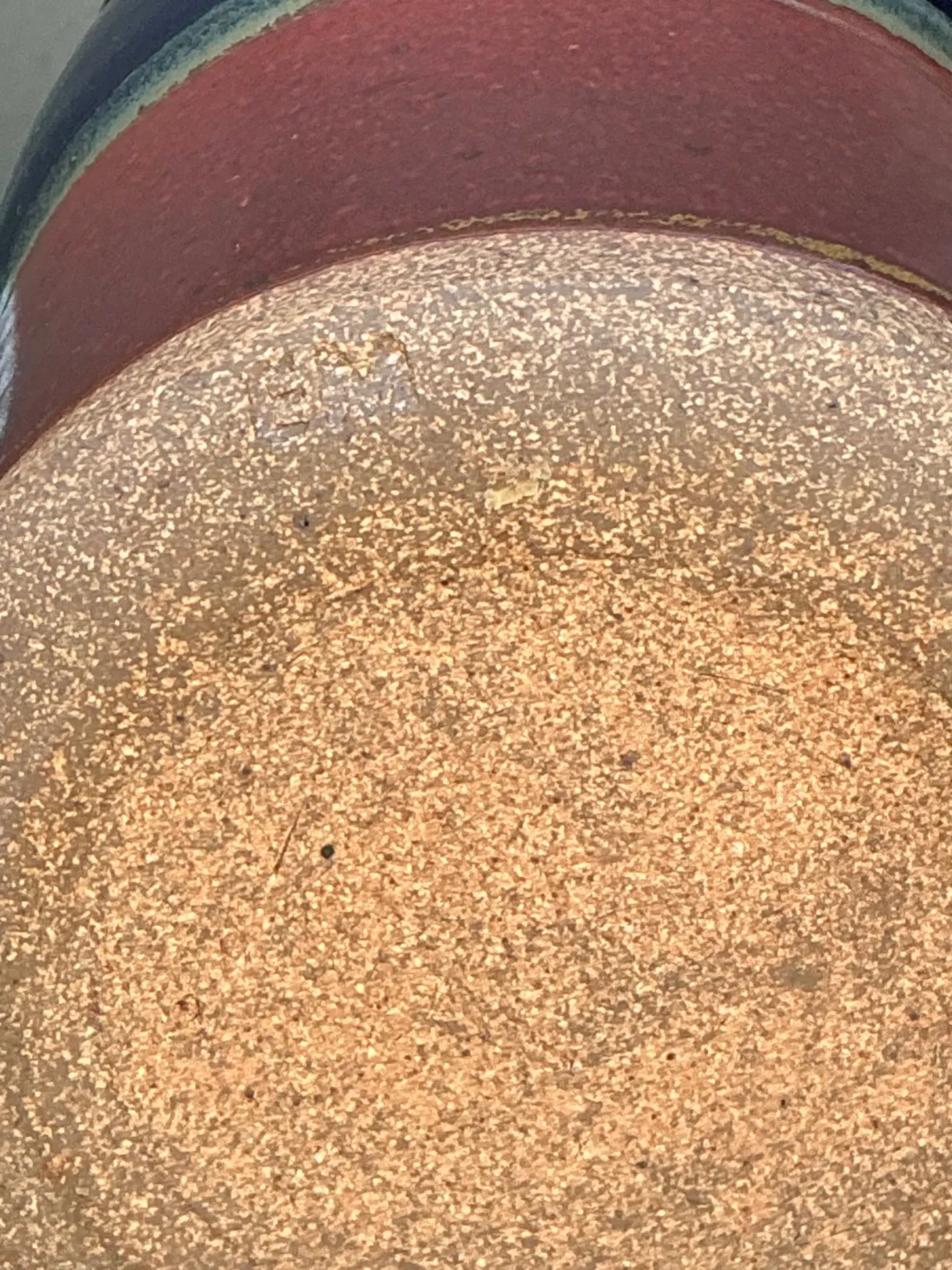 Handcrafted Two-Tone Ceramic Vase — additional photo 2