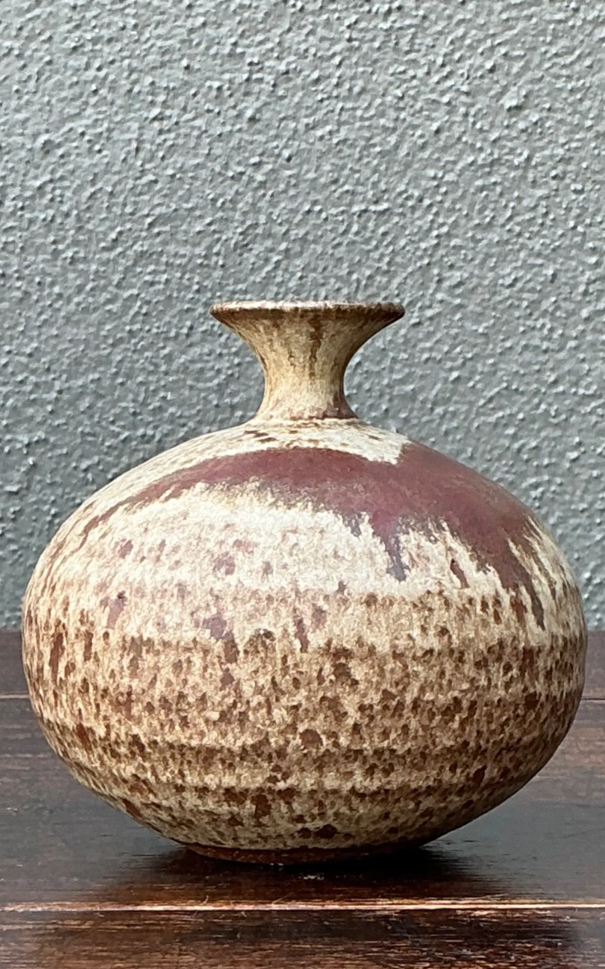 Handcrafted Earth-Tone Ceramic Vase