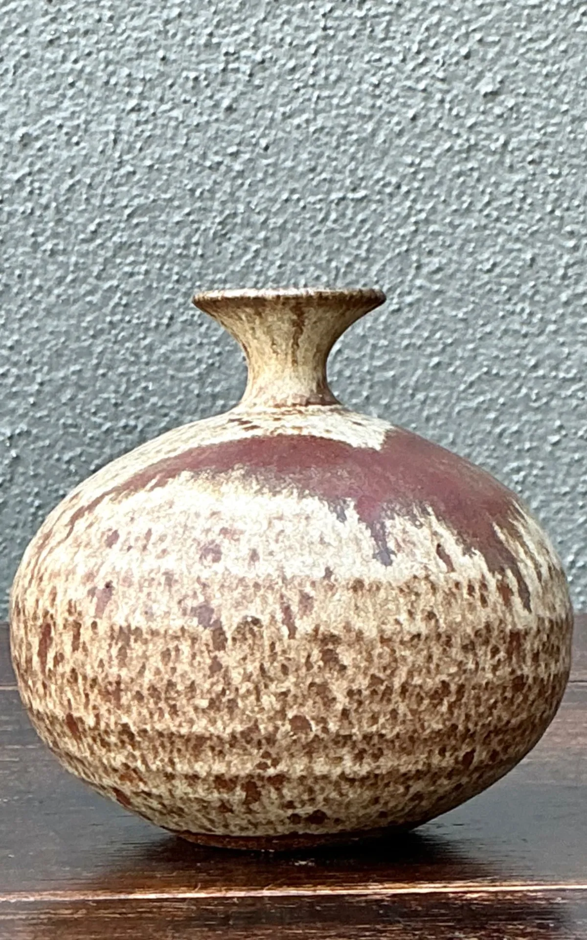 Handcrafted Earth-Tone Ceramic Vase — additional photo 4