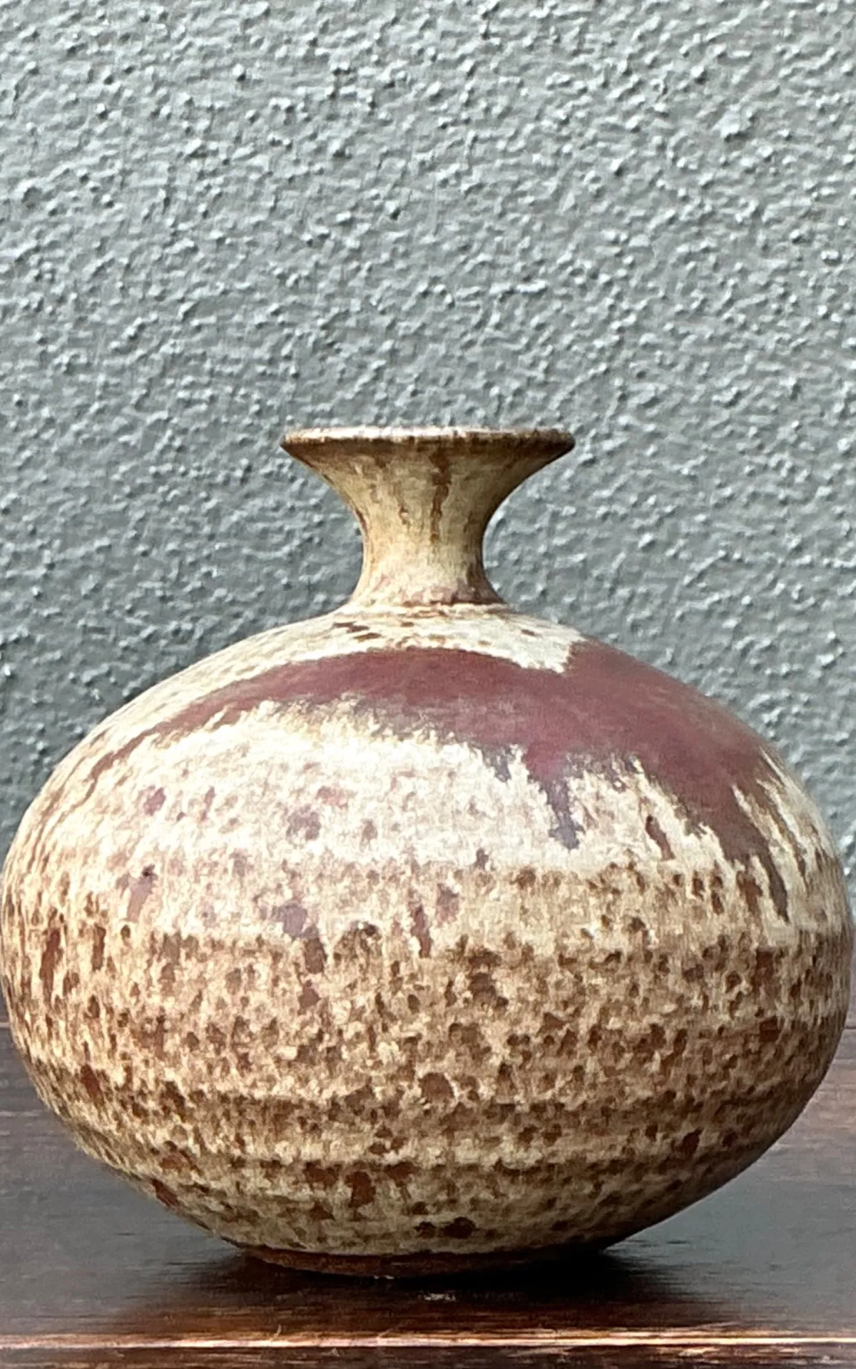 Handcrafted Earth-Tone Ceramic Vase — additional photo 6