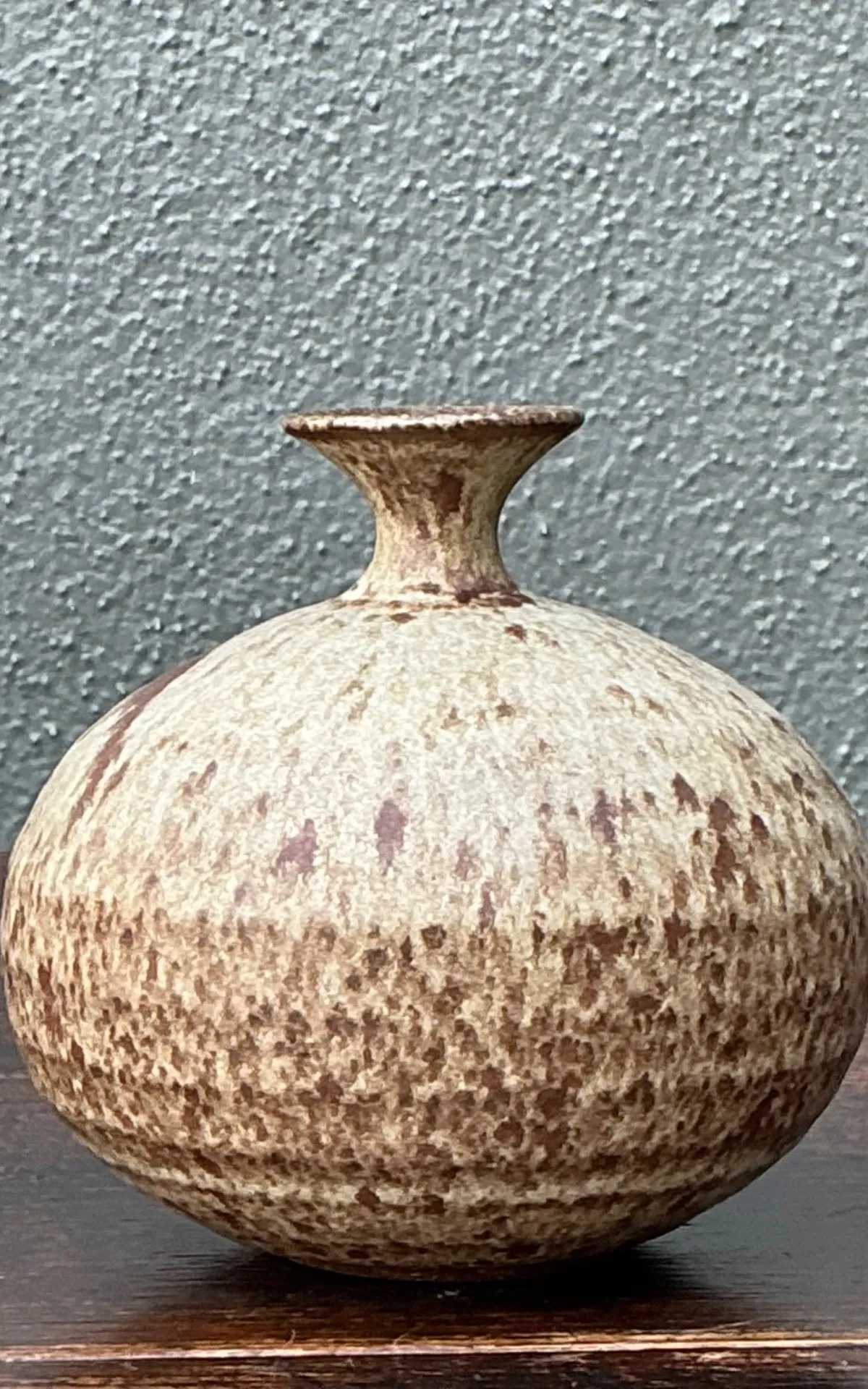 Handcrafted Earth-Tone Ceramic Vase — additional photo 3