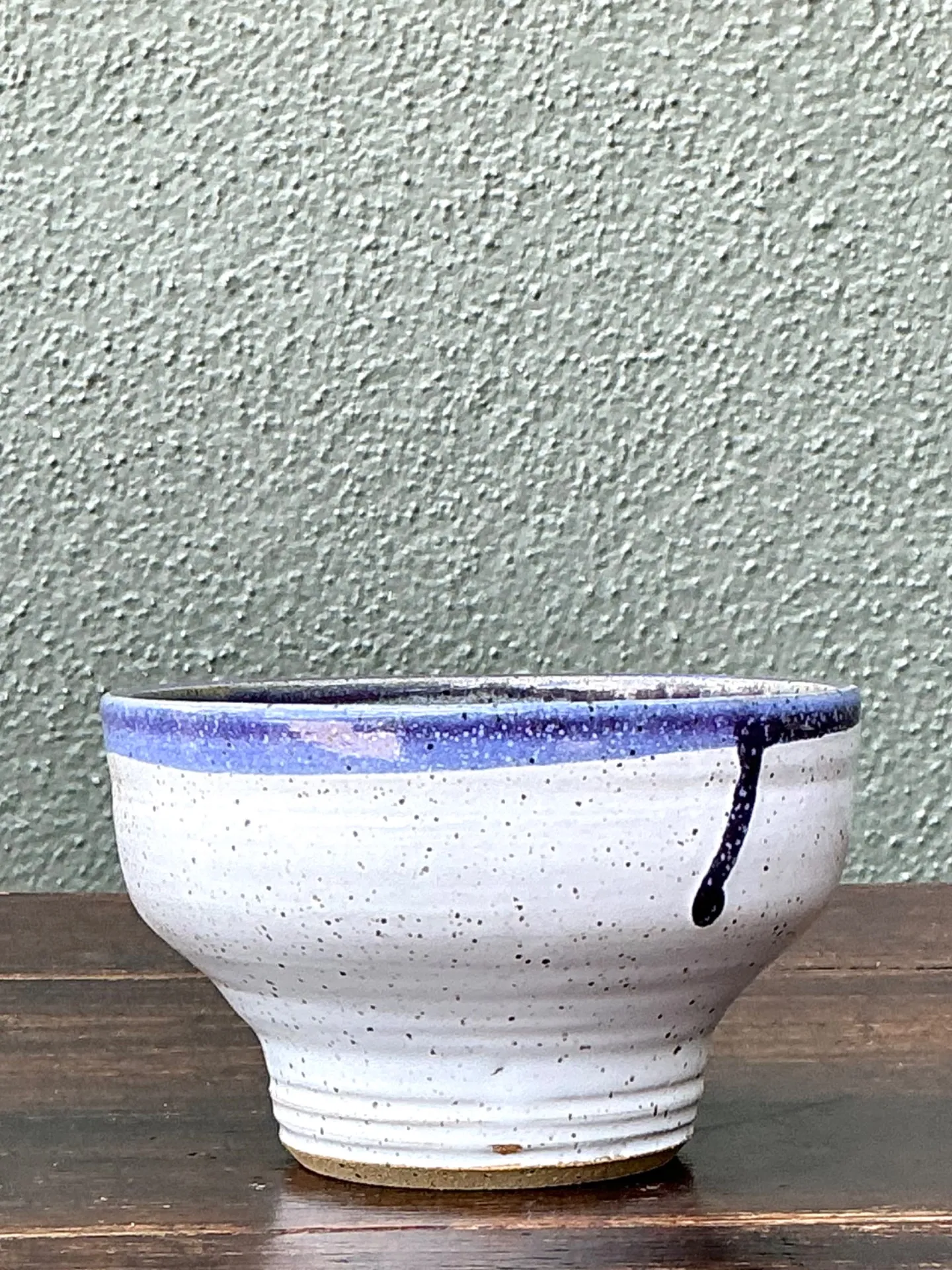 Handcrafted Blue and White Ceramic Bowl — additional photo 6