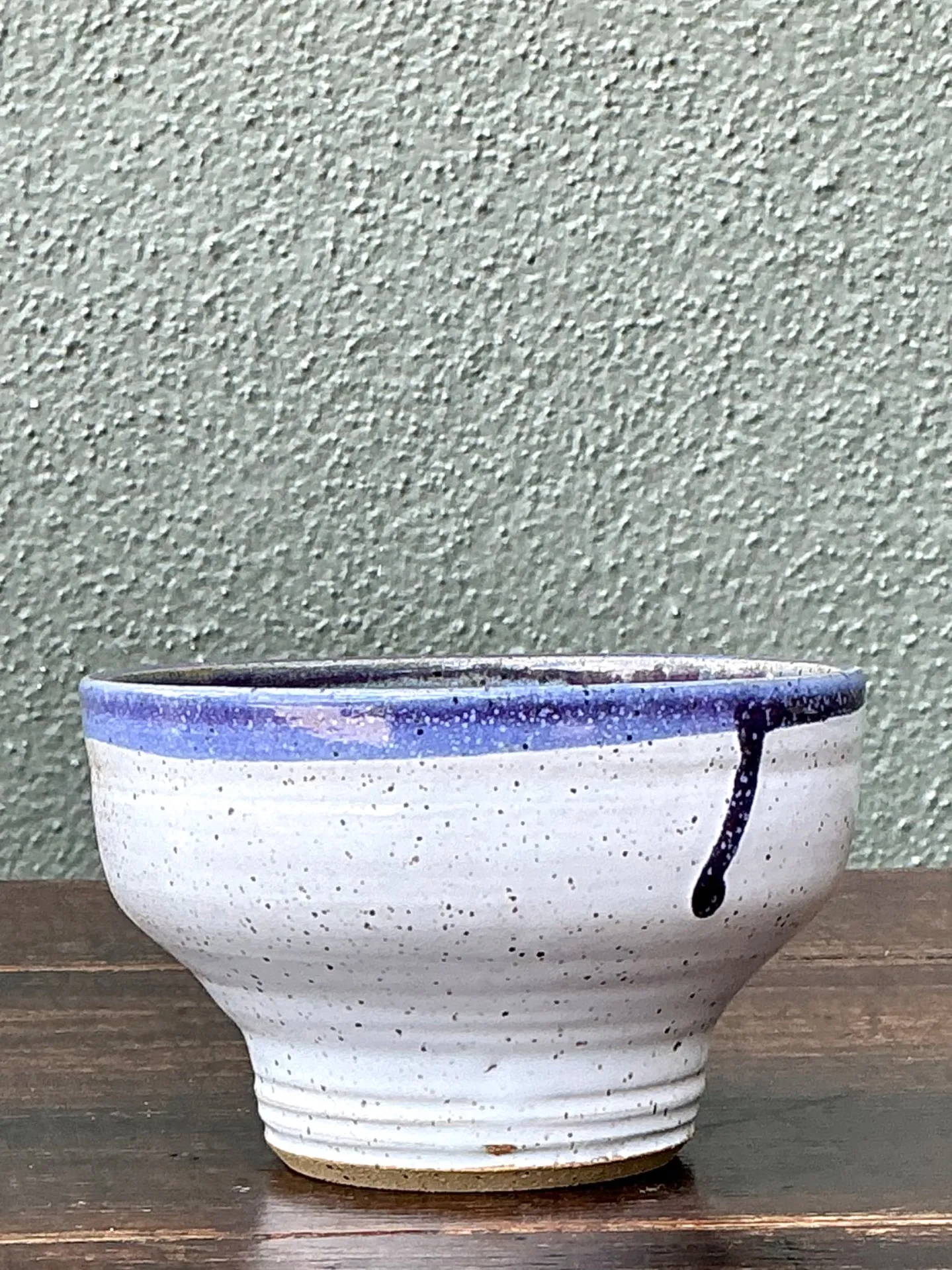 Handcrafted Blue and White Ceramic Bowl — additional photo 8