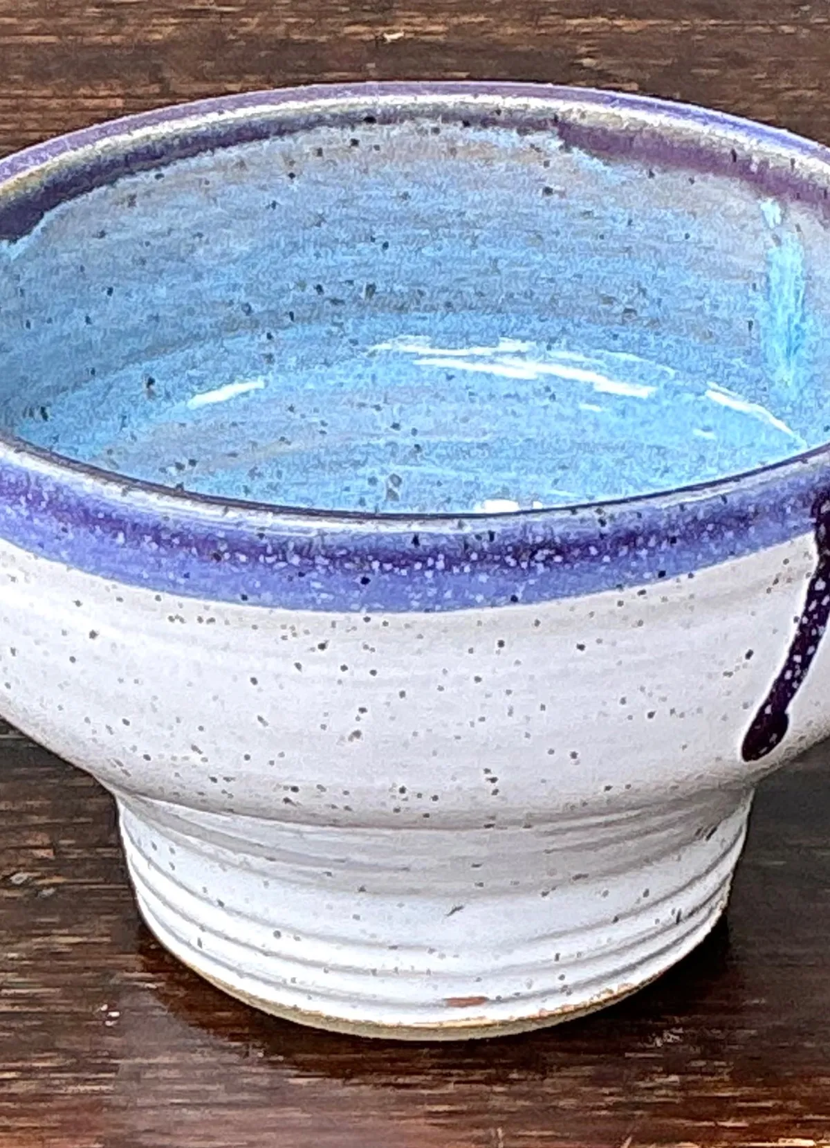 Handcrafted Blue and White Ceramic Bowl — additional photo 7