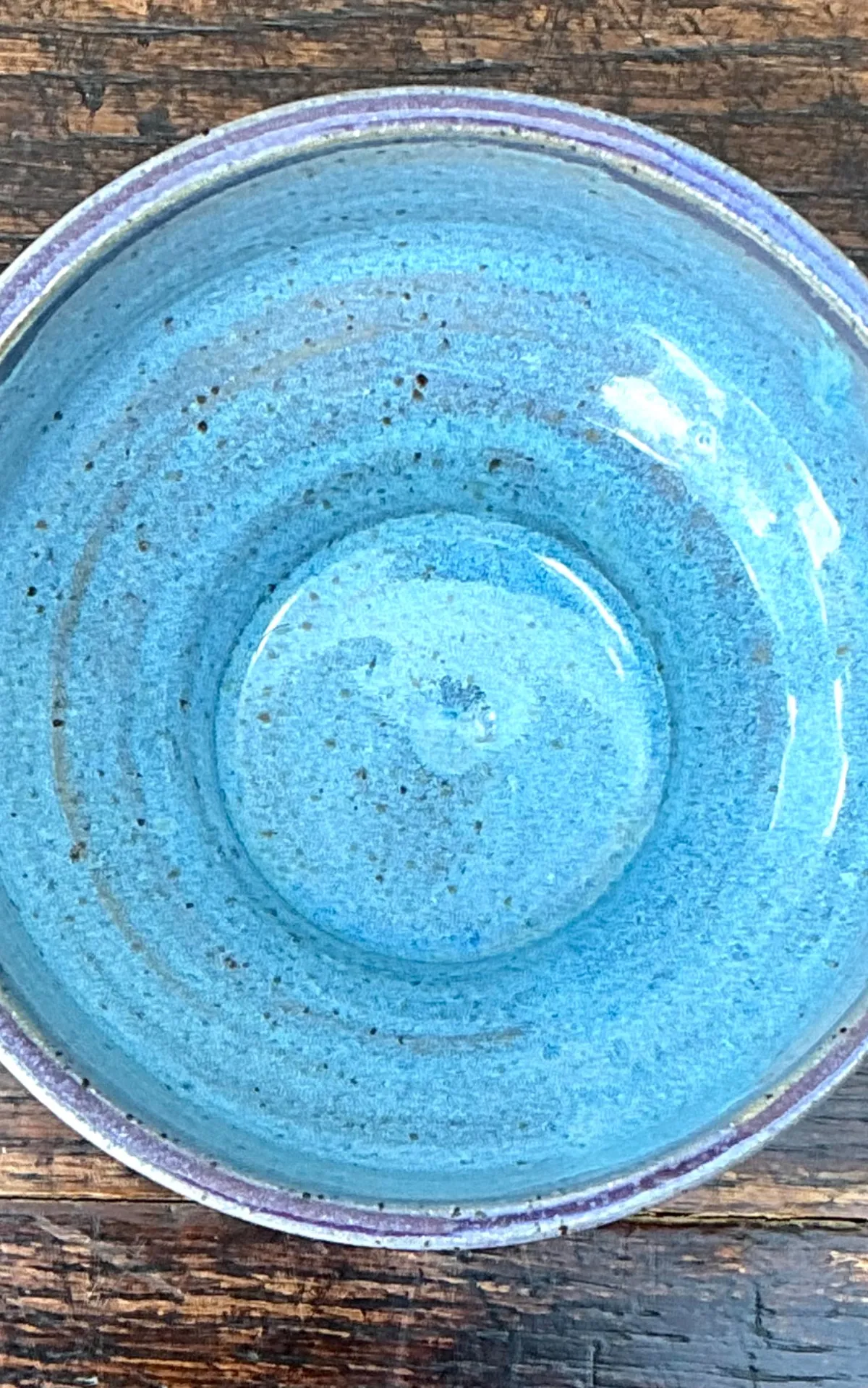 Handcrafted Blue and White Ceramic Bowl — additional photo 5