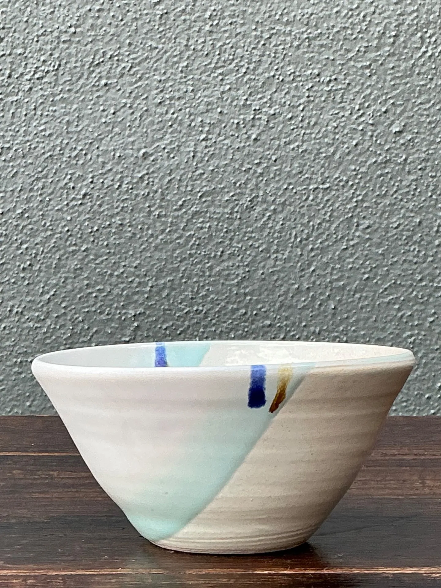 Handcrafted Abstract Glazed Ceramic Bowl — additional photo 7