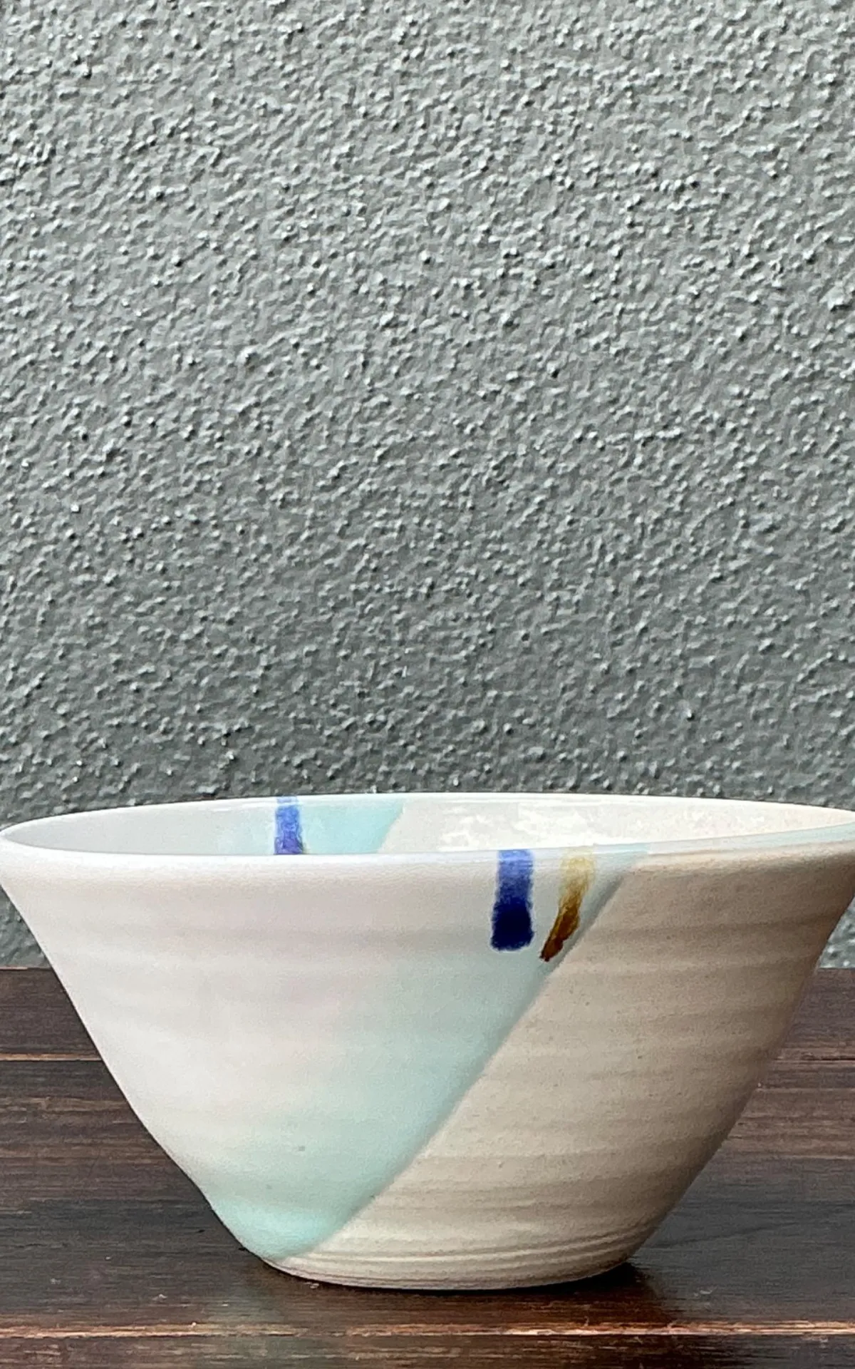 Handcrafted Abstract Glazed Ceramic Bowl — additional photo 7