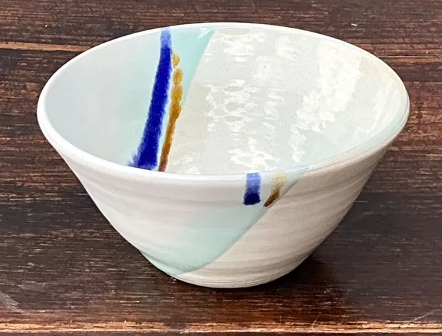 Handcrafted Abstract Glazed Ceramic Bowl — additional photo 8