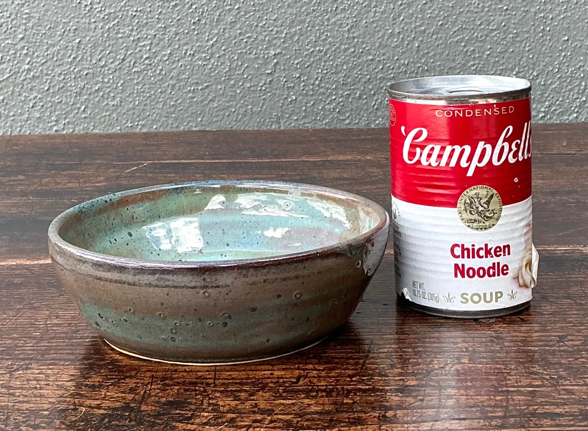 Handcrafted Speckled Green Ceramic Bowl — additional photo 3