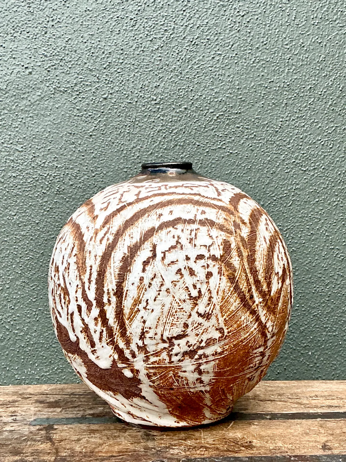 Vintage Abstract Ceramic Vessel — additional photo 2