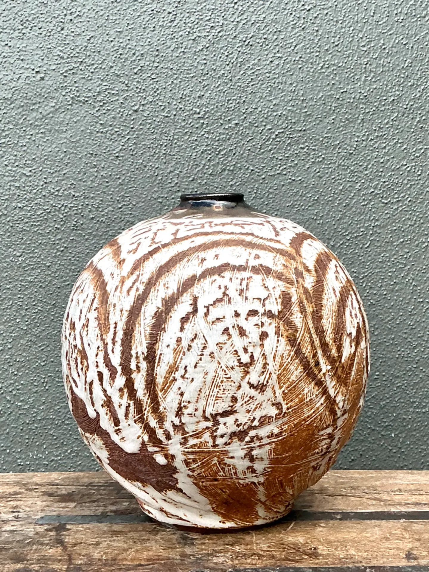 Vintage Abstract Ceramic Vessel — additional photo 5