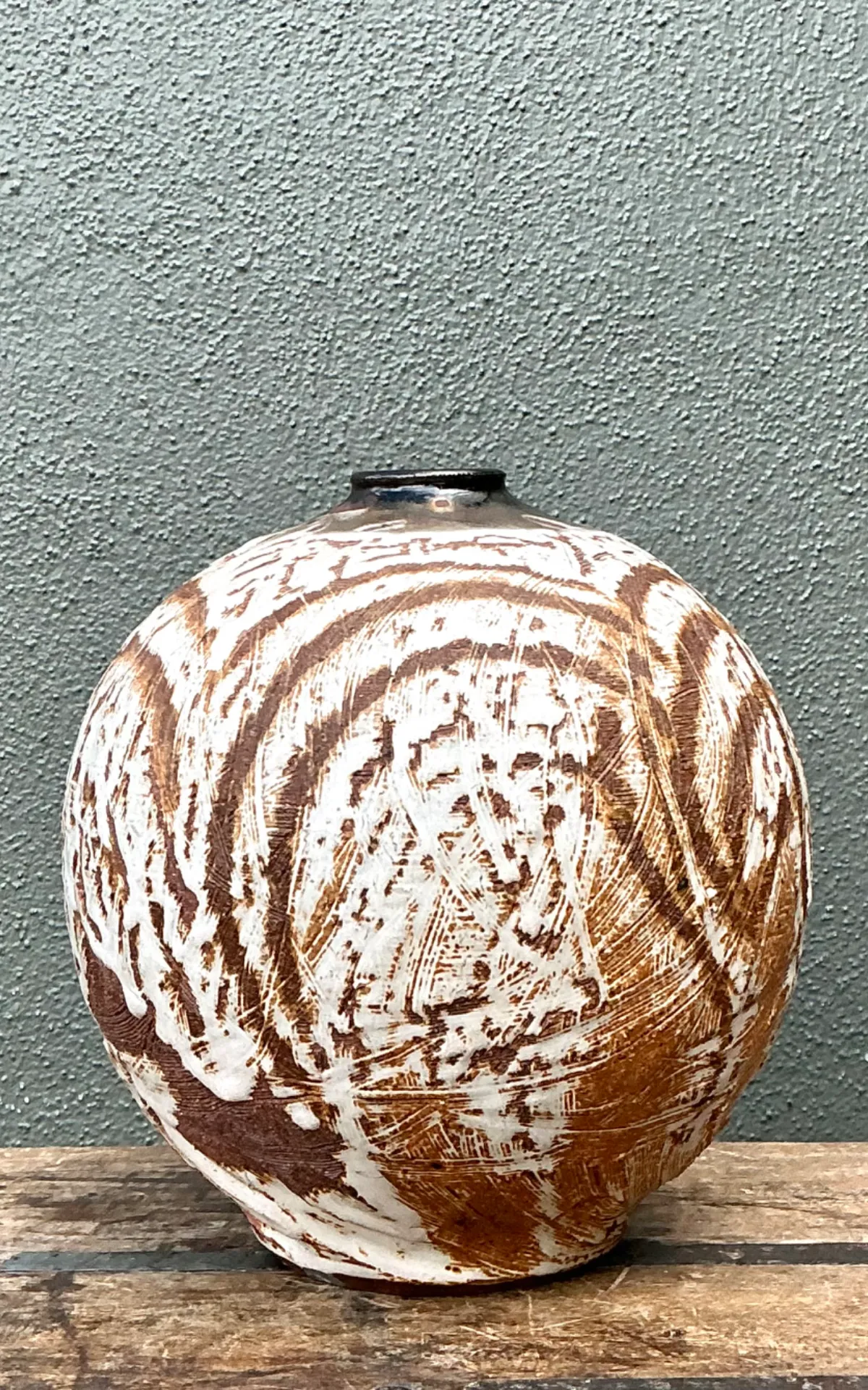 Vintage Abstract Ceramic Vessel — additional photo 5