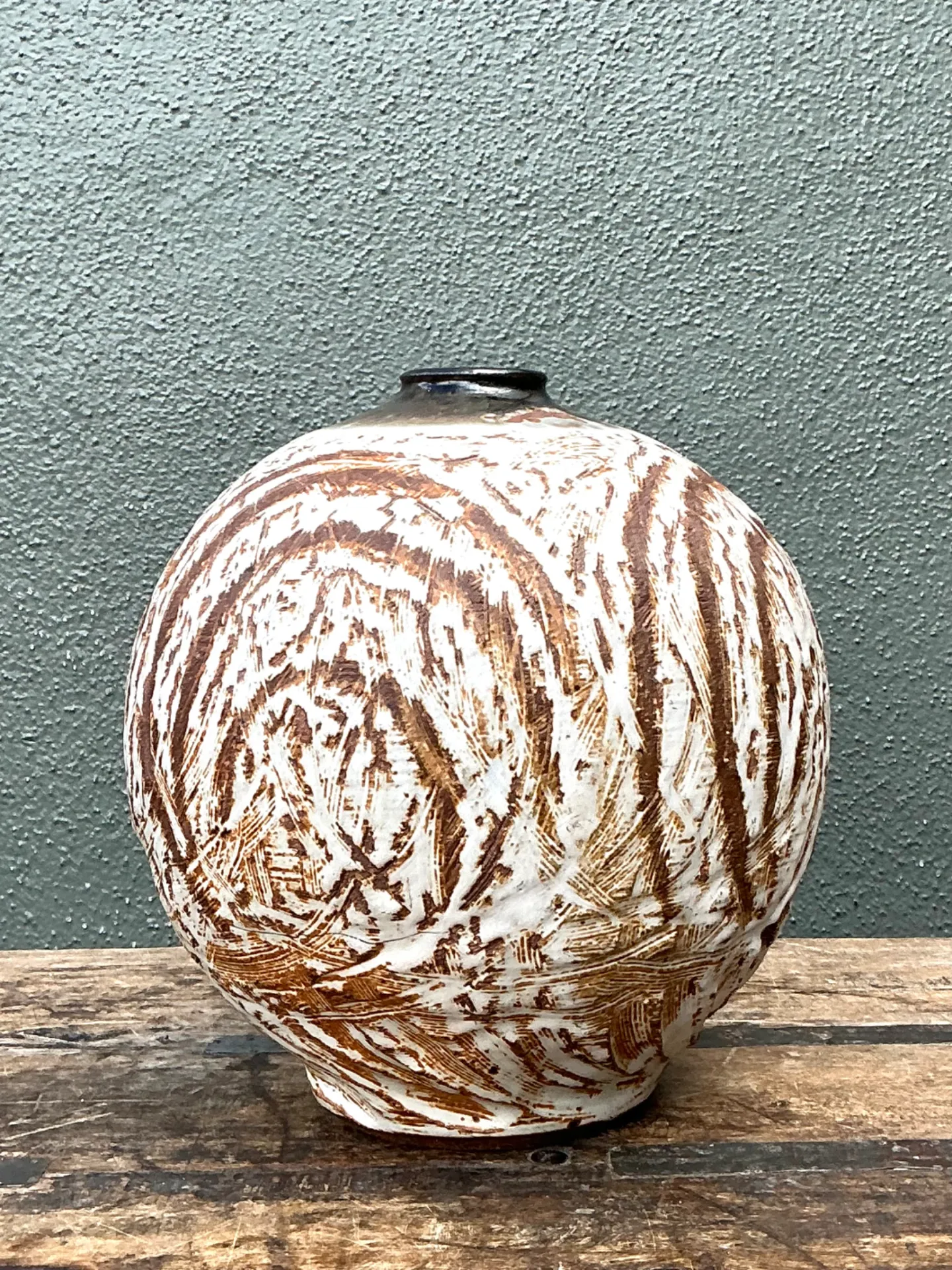 Vintage Abstract Ceramic Vessel — additional photo 8