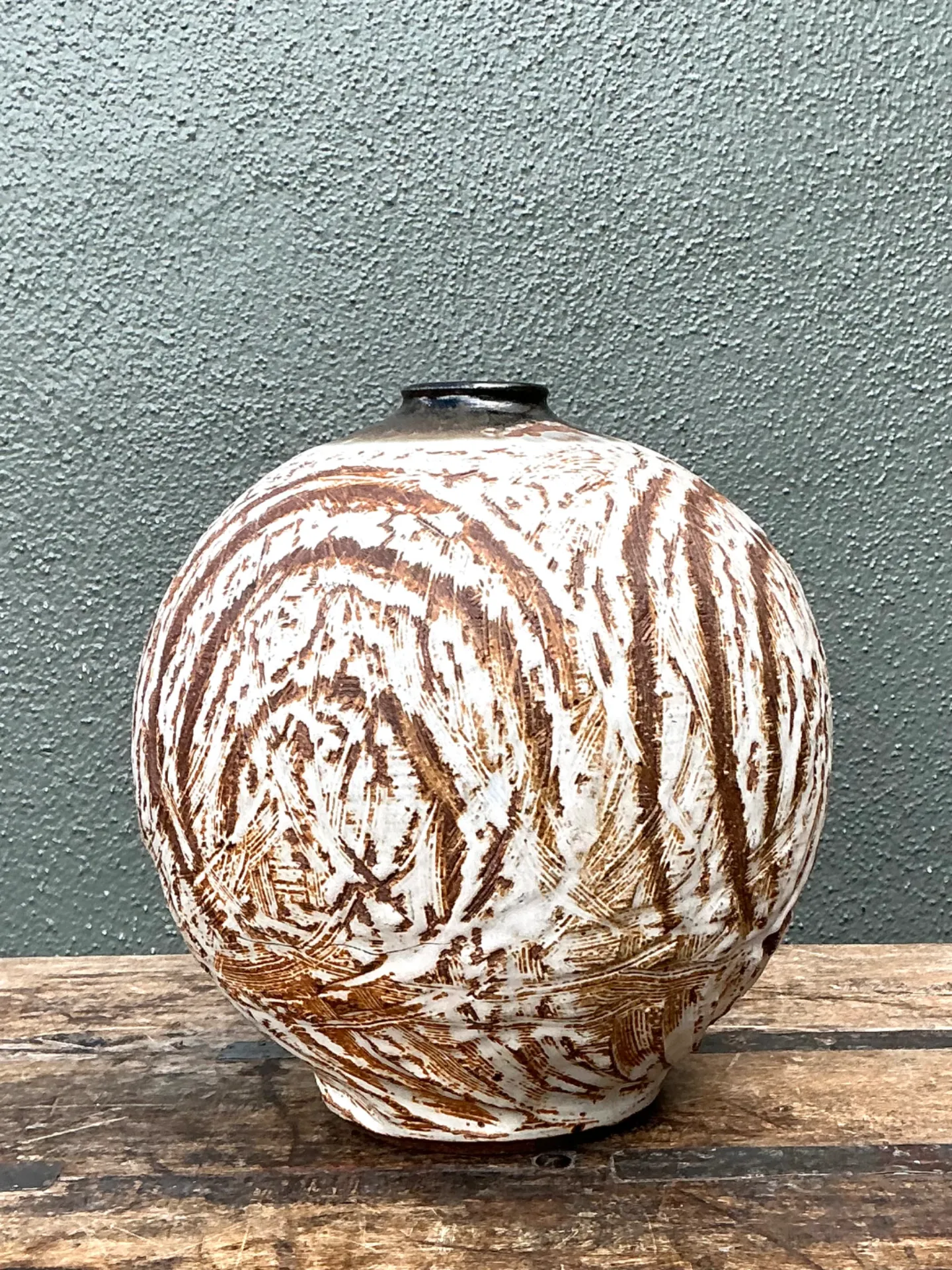 Vintage Abstract Ceramic Vessel — additional photo 3