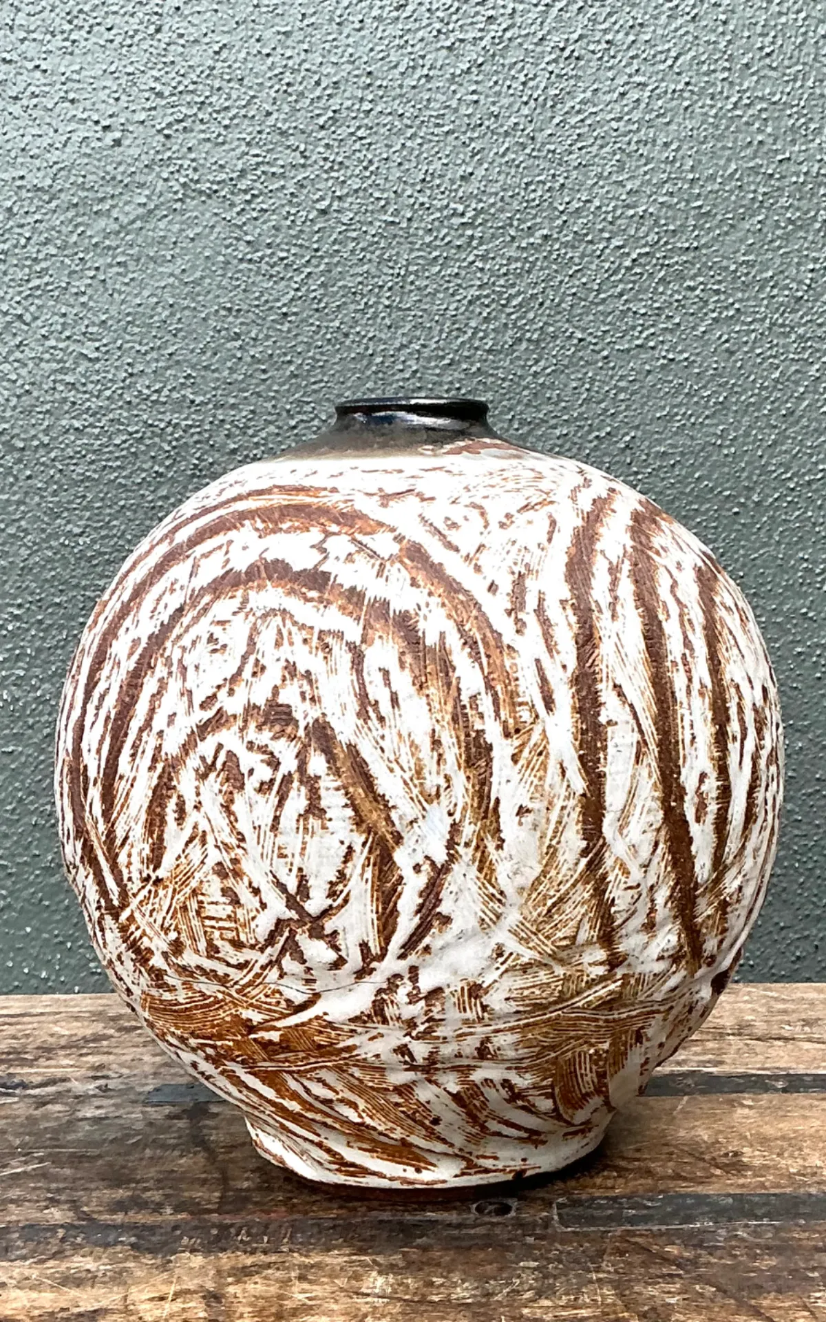 Vintage Abstract Ceramic Vessel — additional photo 3